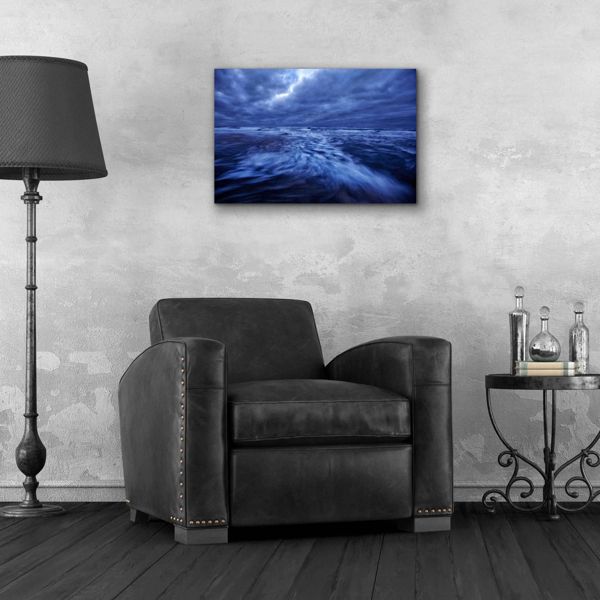 Epic Art 'Ocean Turmoil' by Thomas Haney, Acrylic Glass Wall Art,24x16