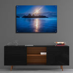 Epic Art 'Seal Rock Vert Moon Streak' by Thomas Haney, Acrylic Glass Wall Art,36x24