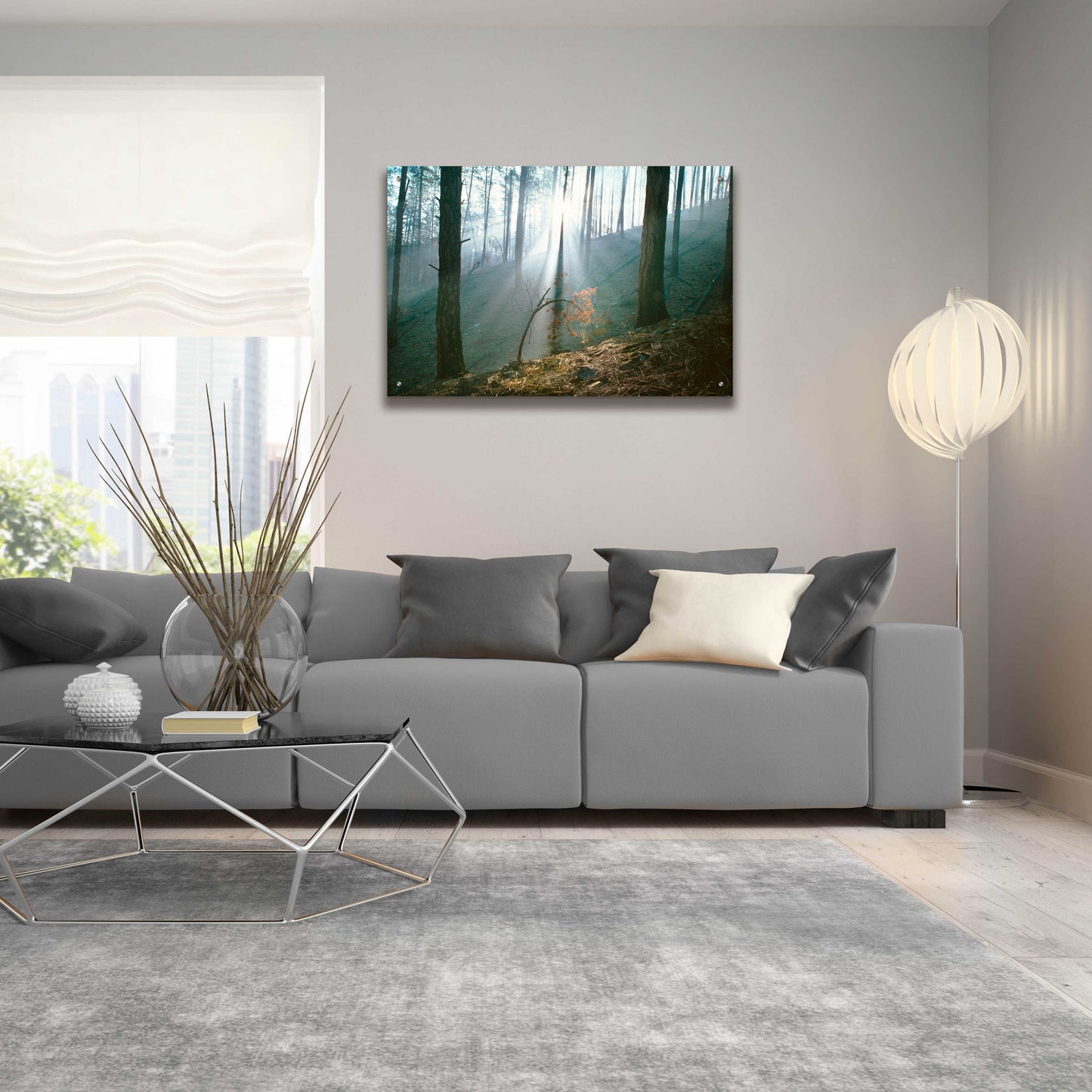 Epic Art 'Smoke Forest' by Thomas Haney, Acrylic Glass Wall Art,36x24