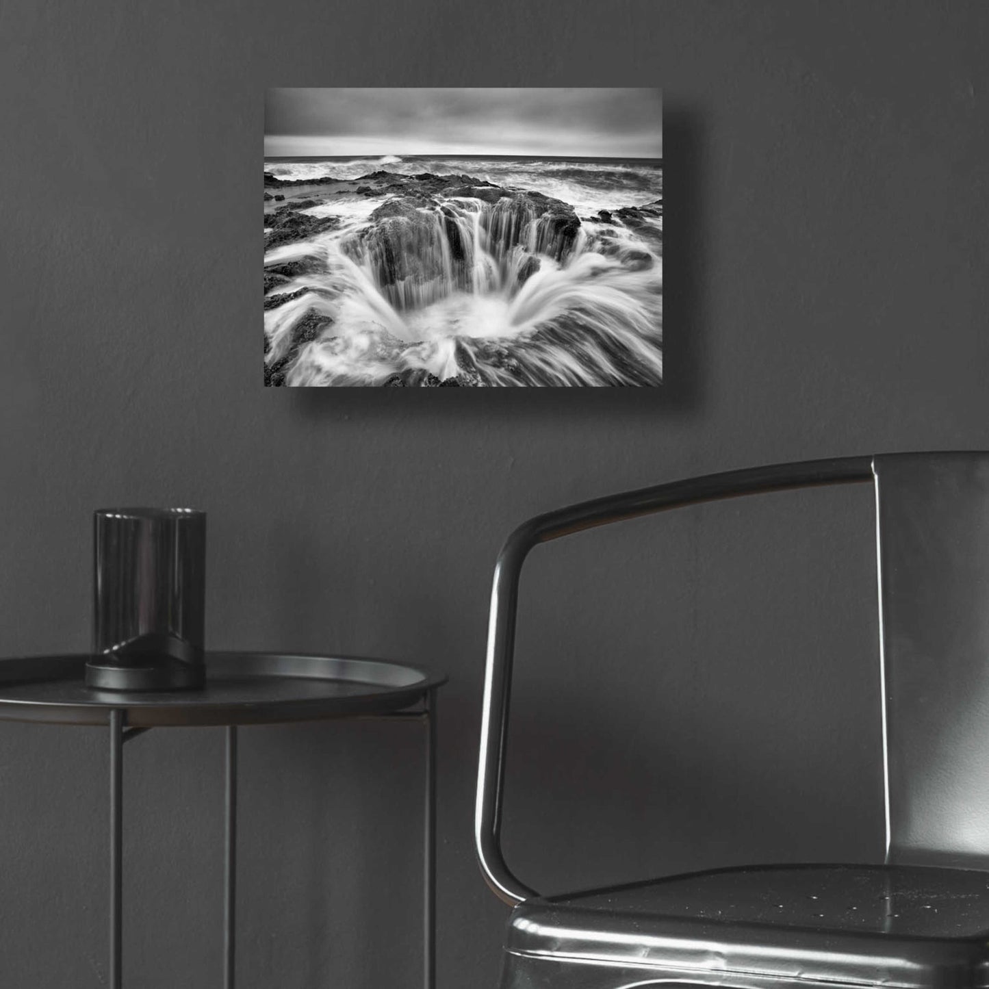 Epic Art 'Thors Well B&W' by Thomas Haney, Acrylic Glass Wall Art,16x12