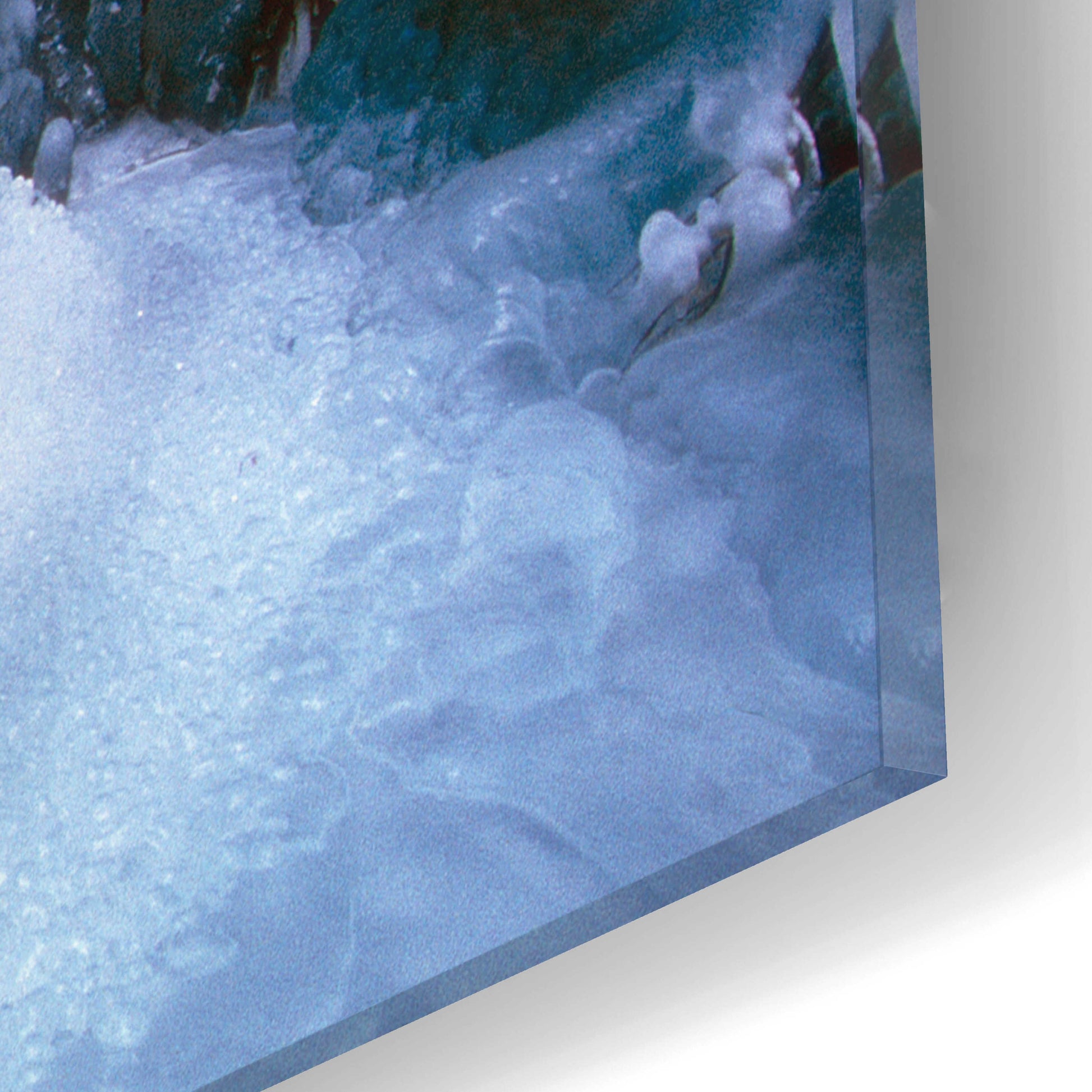 Epic Art 'Ice Fall 3' by Thomas Haney, Acrylic Glass Wall Art,16x12