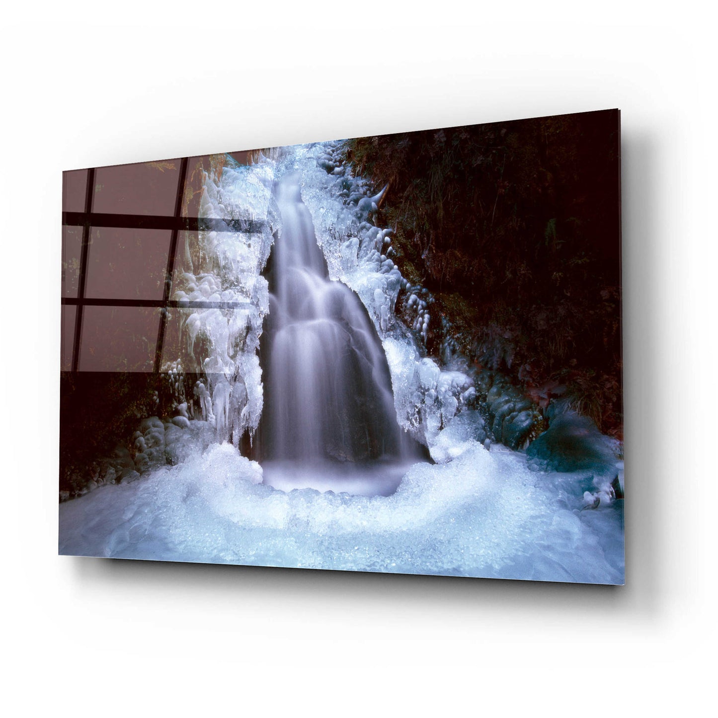 Epic Art 'Ice Fall 3' by Thomas Haney, Acrylic Glass Wall Art,24x16