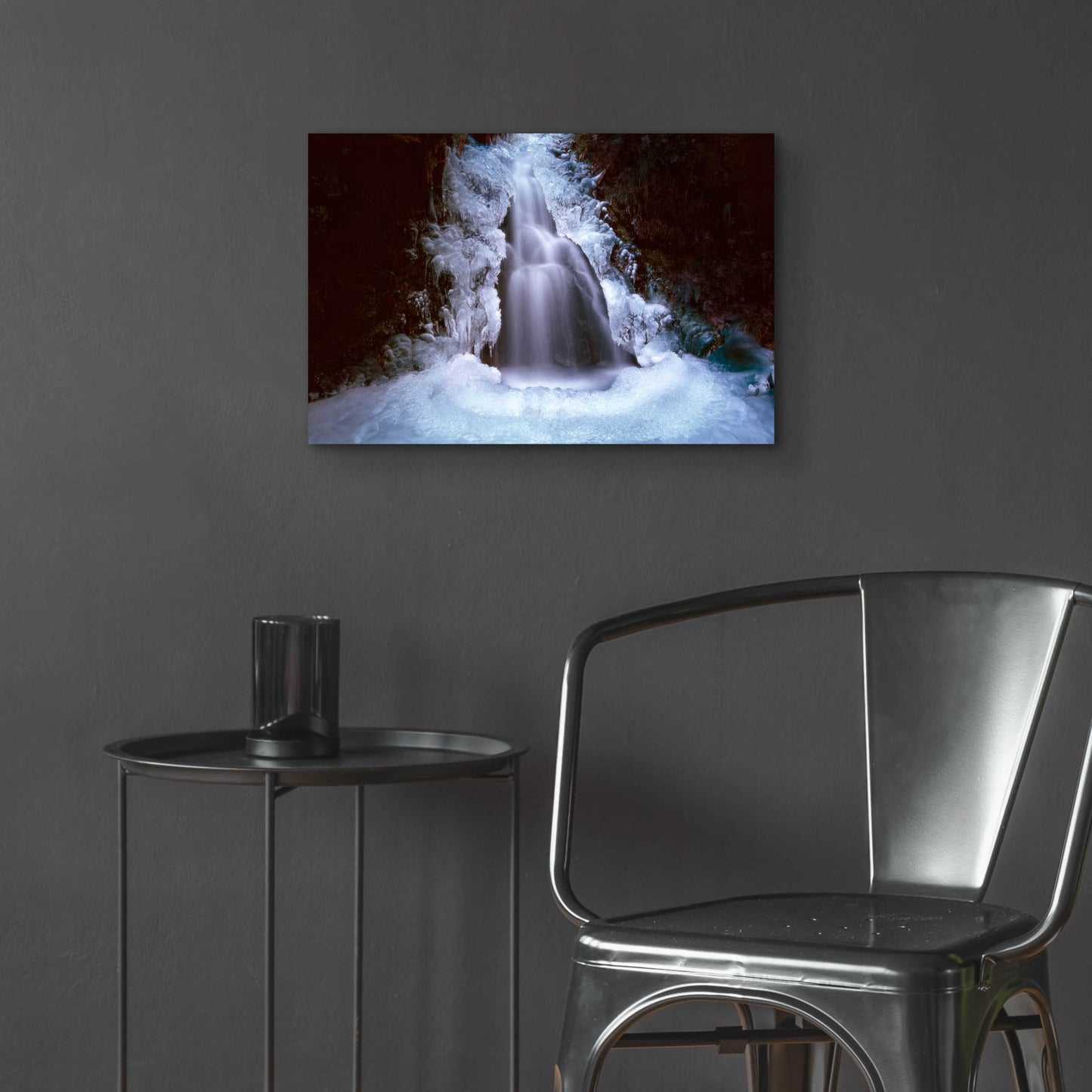 Epic Art 'Ice Fall 3' by Thomas Haney, Acrylic Glass Wall Art,24x16