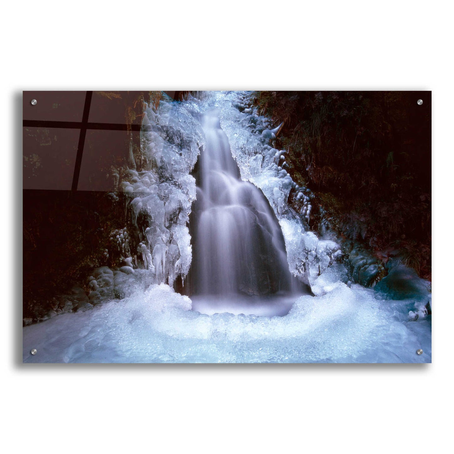 Epic Art 'Ice Fall 3' by Thomas Haney, Acrylic Glass Wall Art,36x24