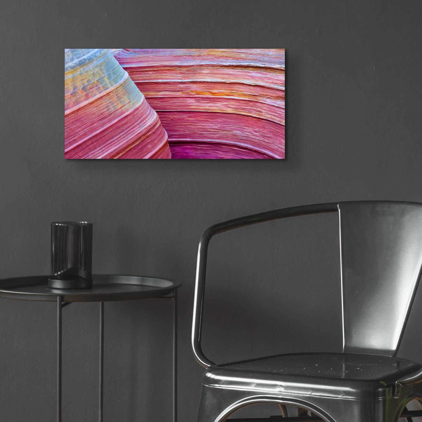 Epic Art 'Rainbow Rocks' by Thomas Haney, Acrylic Glass Wall Art,24x12