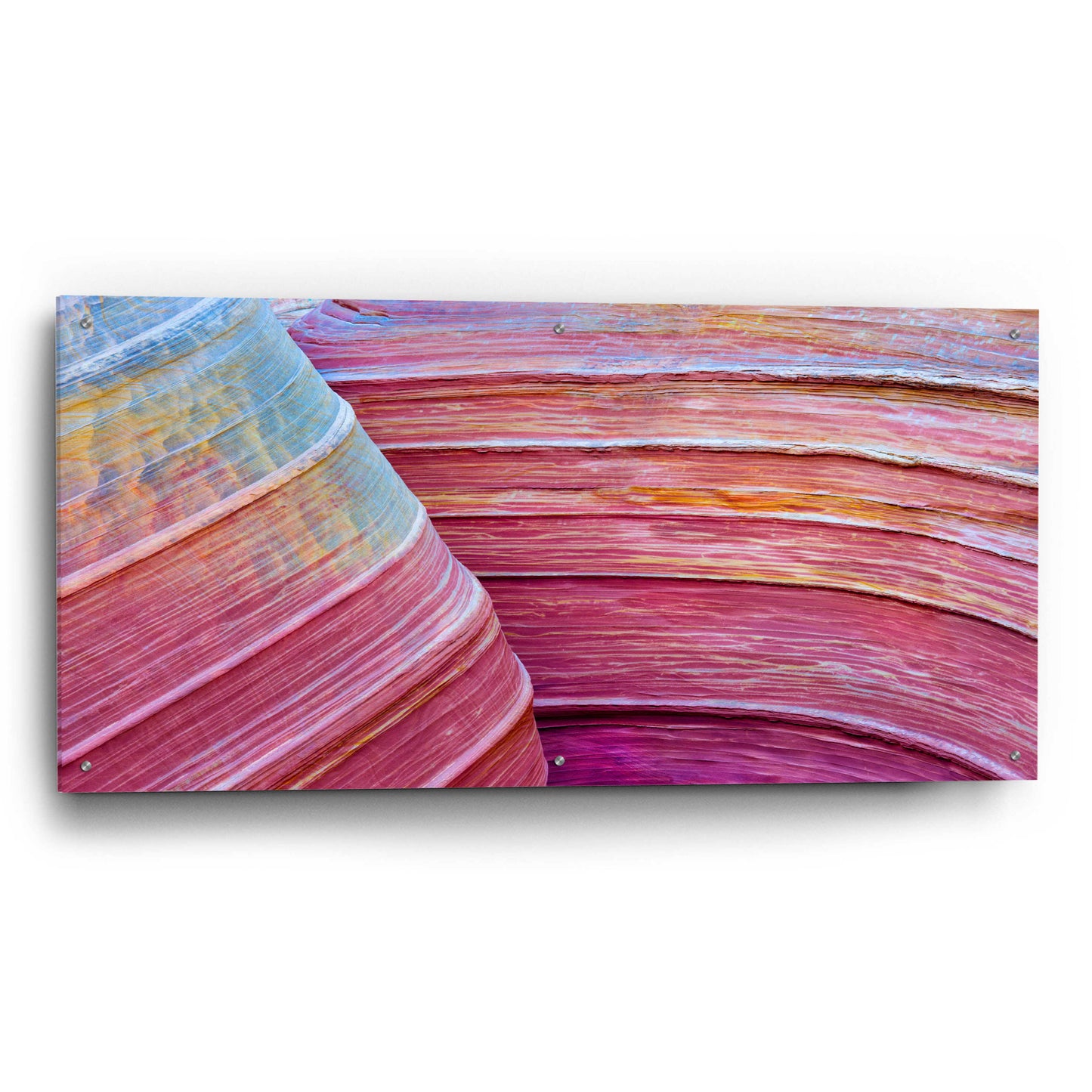 Epic Art 'Rainbow Rocks' by Thomas Haney, Acrylic Glass Wall Art,48x24