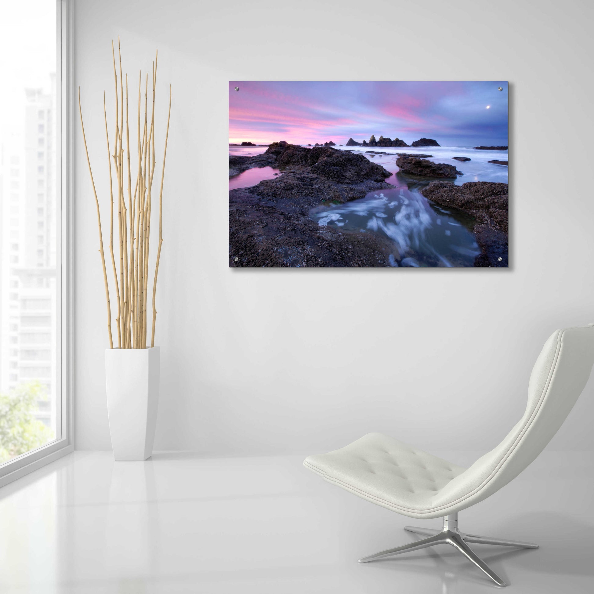 Epic Art 'Seal Rock Colors' by Thomas Haney, Acrylic Glass Wall Art,36x24