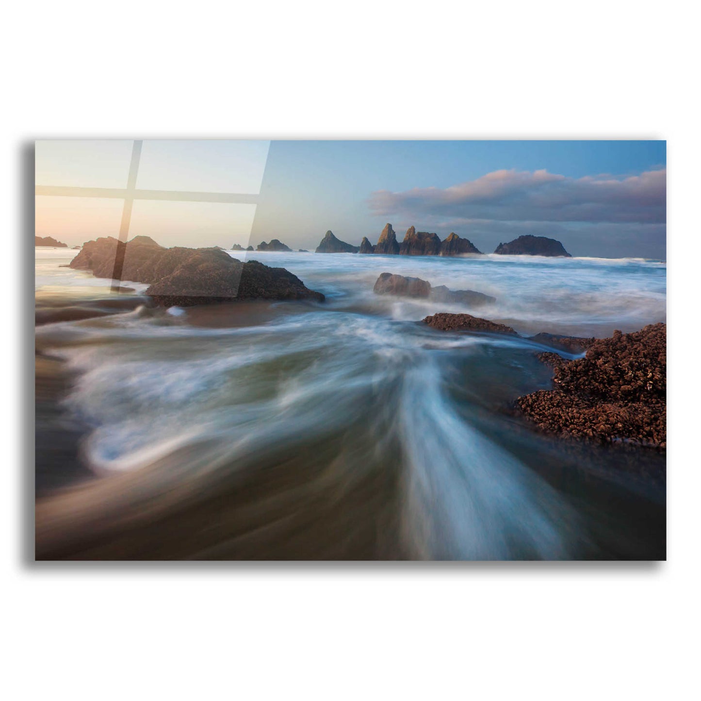 Epic Art 'Seal Rock Horiz Torrent' by Thomas Haney, Acrylic Glass Wall Art,16x12