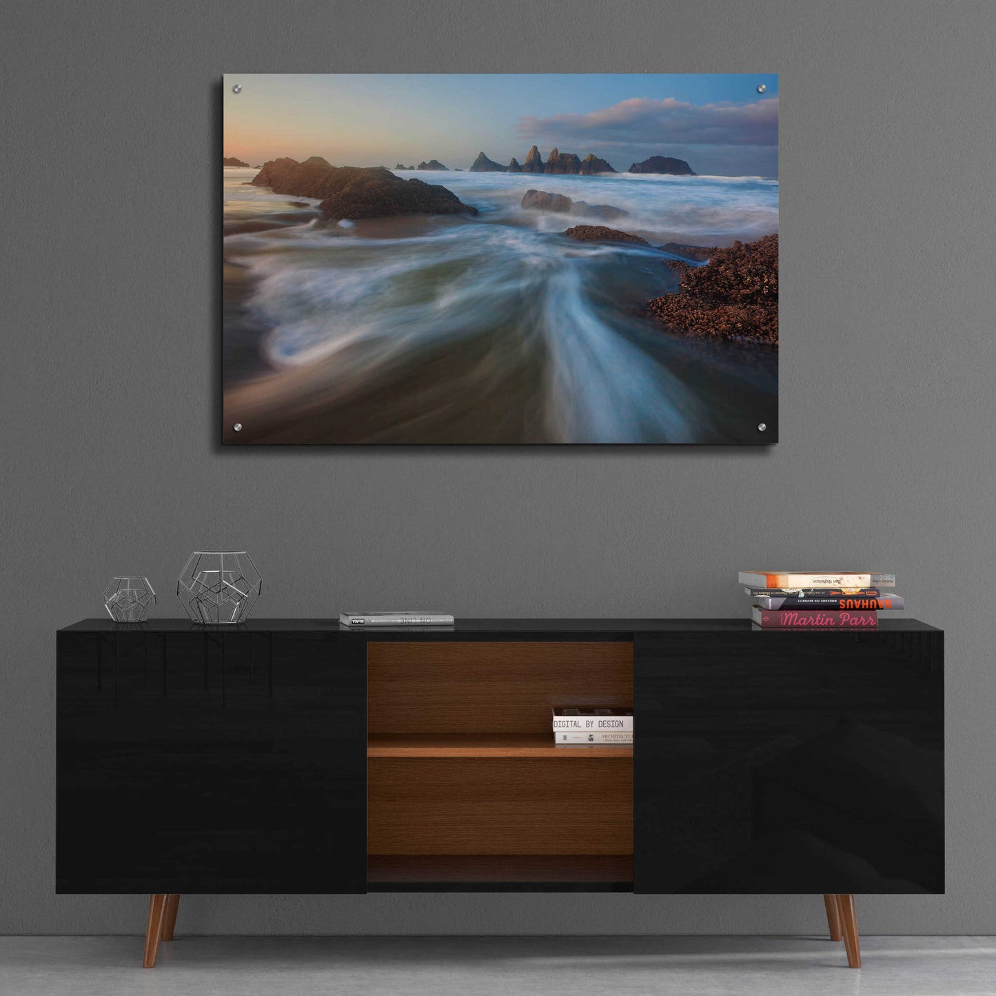 Epic Art 'Seal Rock Horiz Torrent' by Thomas Haney, Acrylic Glass Wall Art,36x24