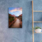 Epic Art 'Zion River Vert' by Thomas Haney, Acrylic Glass Wall Art,16x24