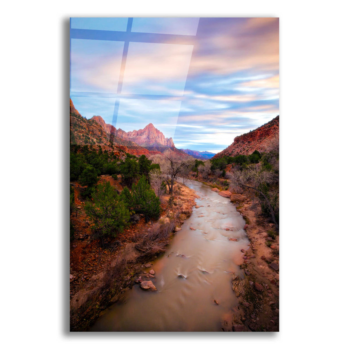 Epic Art 'Zion River Vert' by Thomas Haney, Acrylic Glass Wall Art