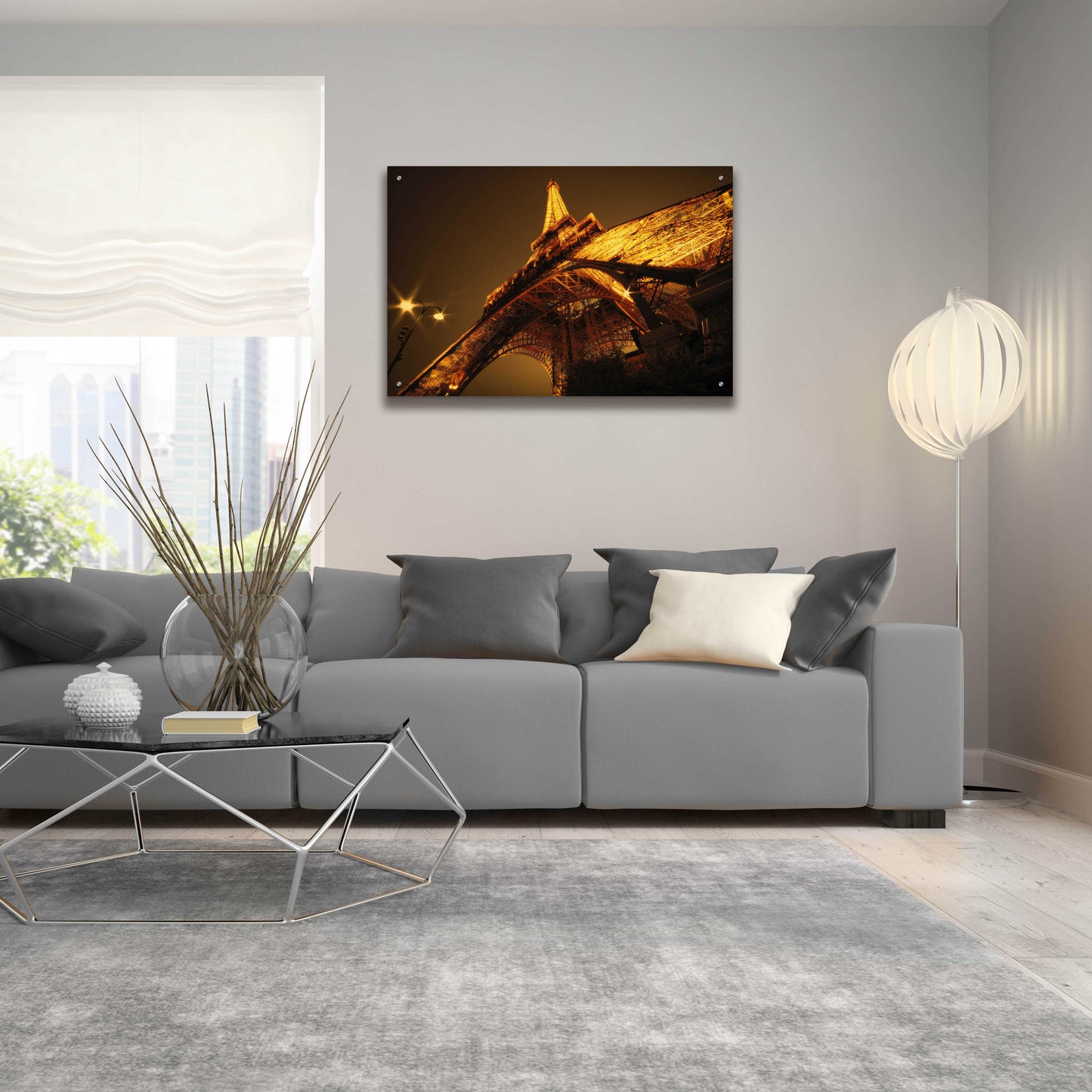 Epic Art 'Side Effect Eiffel' by Sebastien Lory, Acrylic Glass Wall Art,36x24