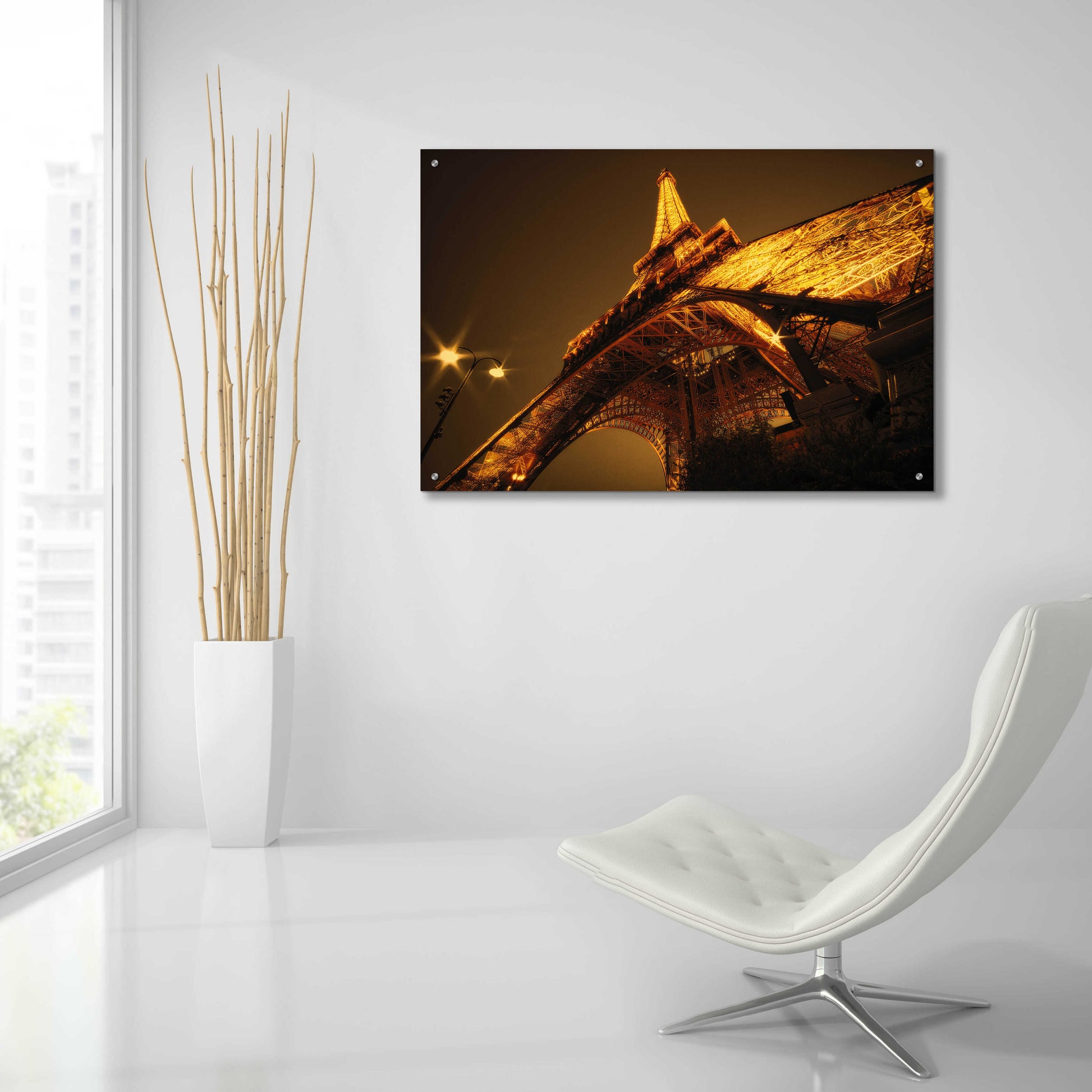 Epic Art 'Side Effect Eiffel' by Sebastien Lory, Acrylic Glass Wall Art,36x24