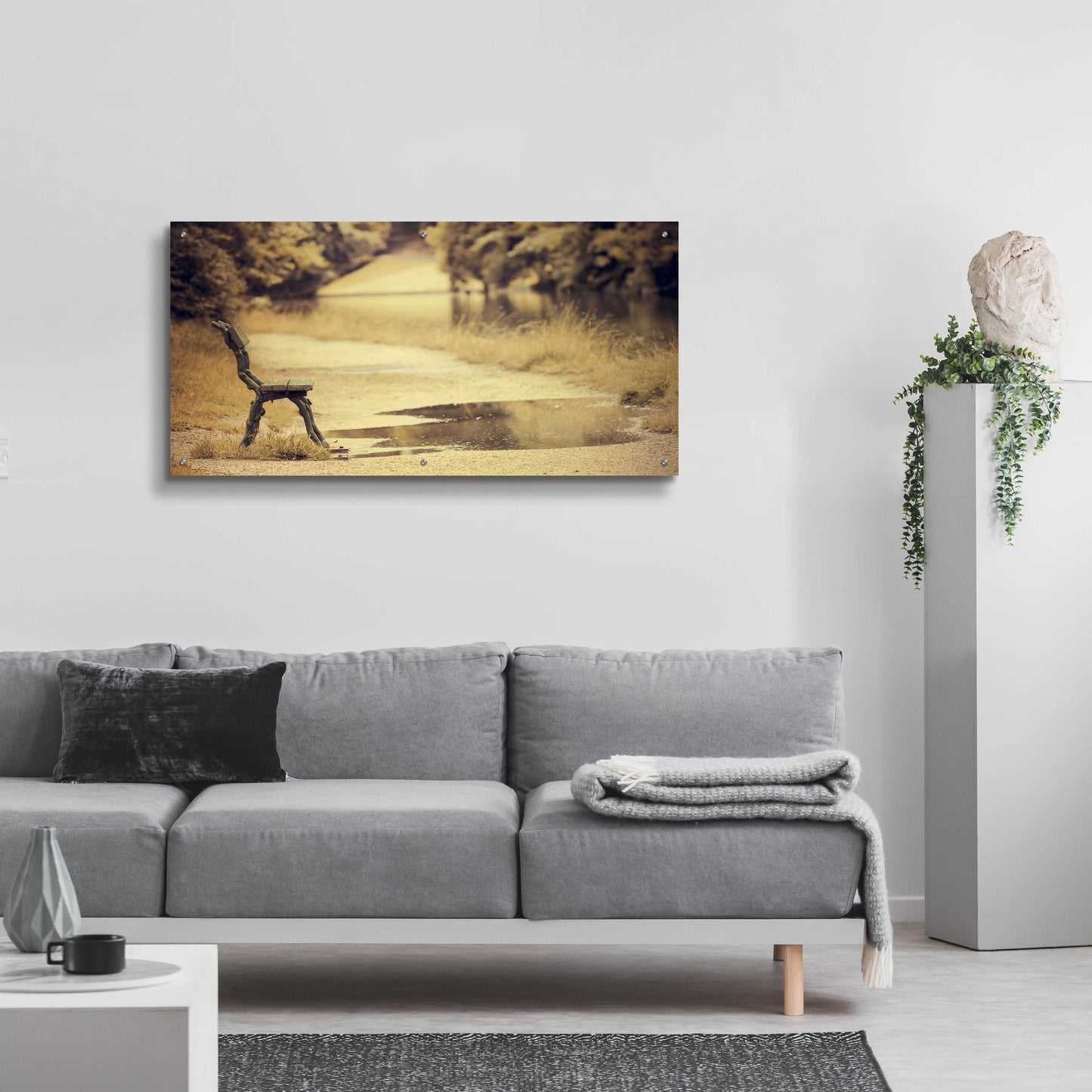 Epic Art 'After the Rain' by Sebastien Lory, Acrylic Glass Wall Art,48x24