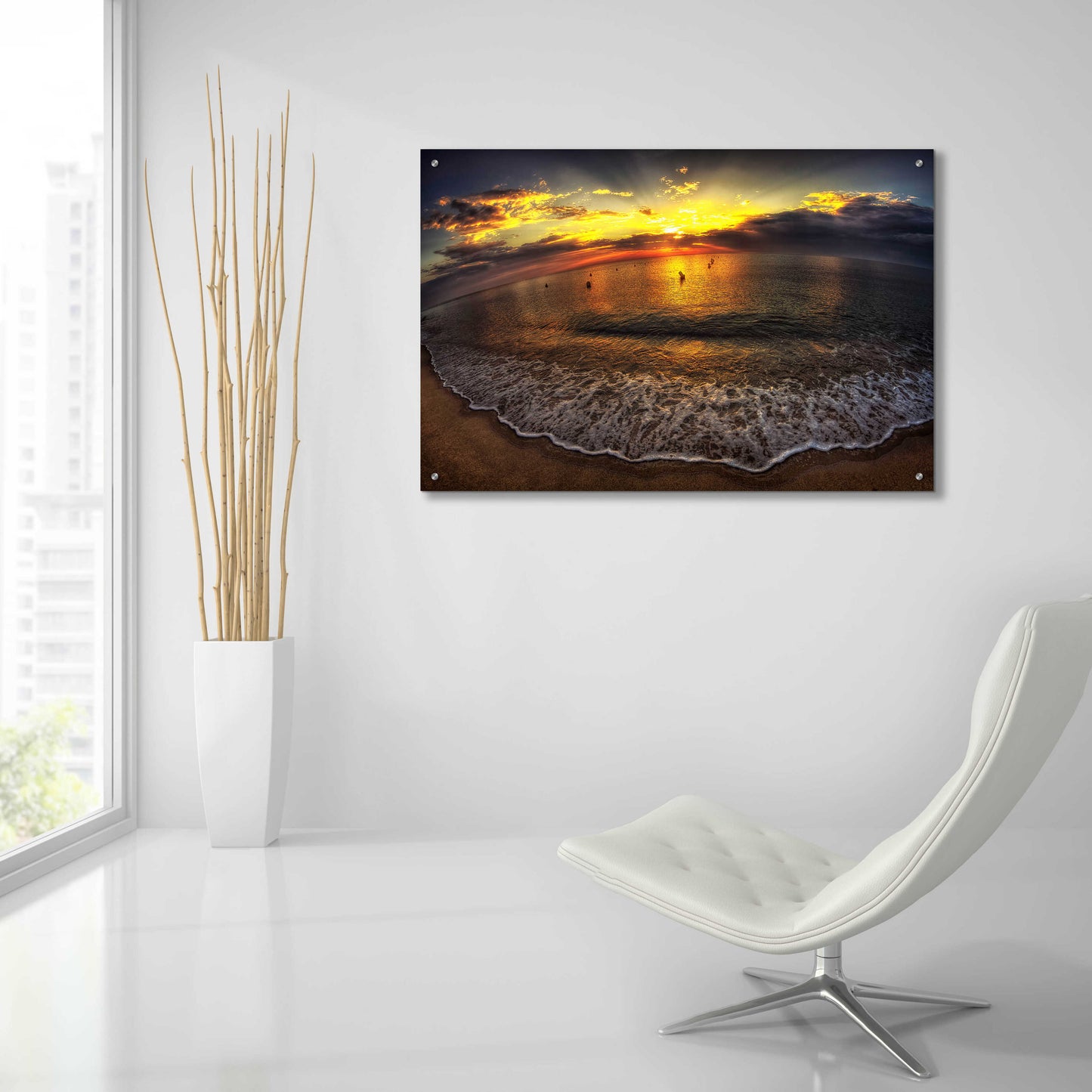 Epic Art 'Another Day In Paradise' by Sebastien Lory, Acrylic Glass Wall Art,36x24