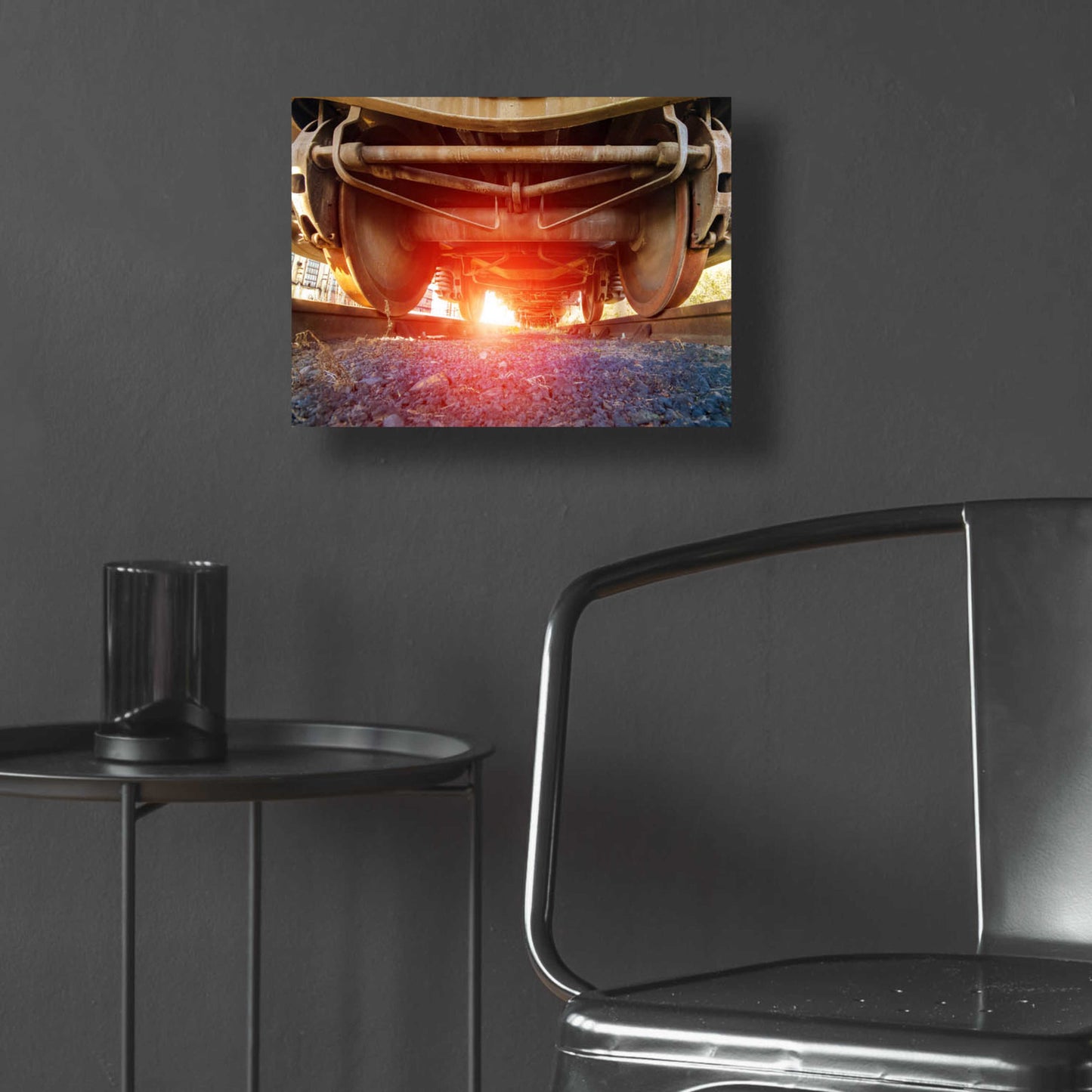 Epic Art 'Atomic Train' by Sebastien Lory, Acrylic Glass Wall Art,16x12