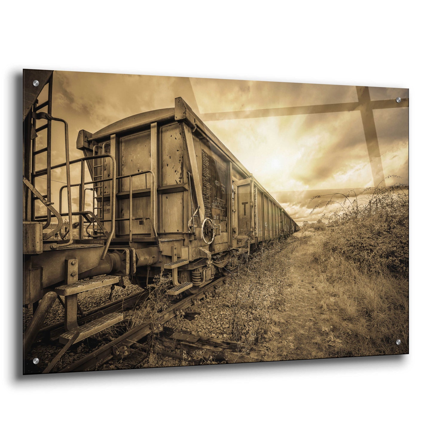 Epic Art 'Lost Train' by Sebastien Lory, Acrylic Glass Wall Art,36x24