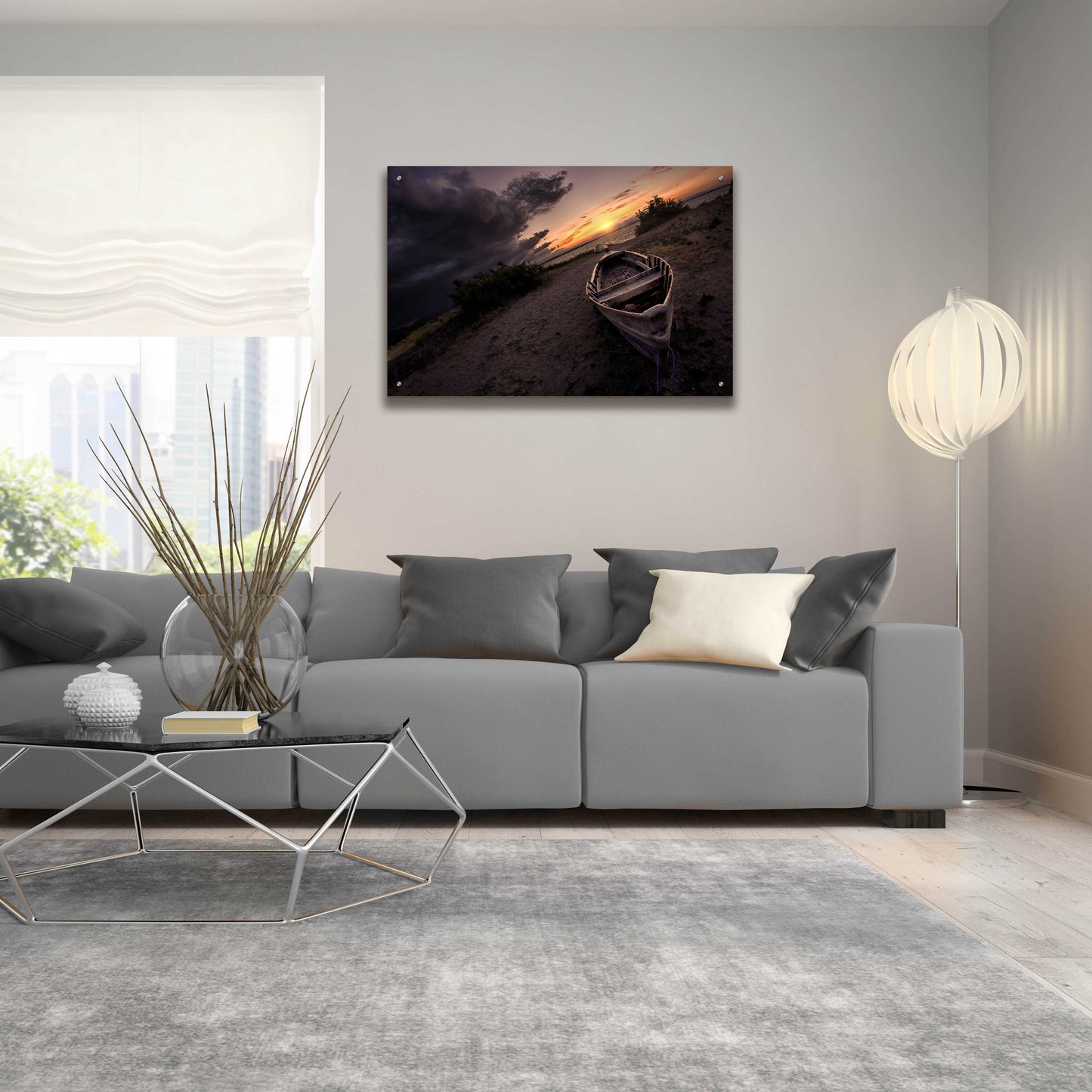 Epic Art 'Lonely' by Sebastien Lory, Acrylic Glass Wall Art,36x24