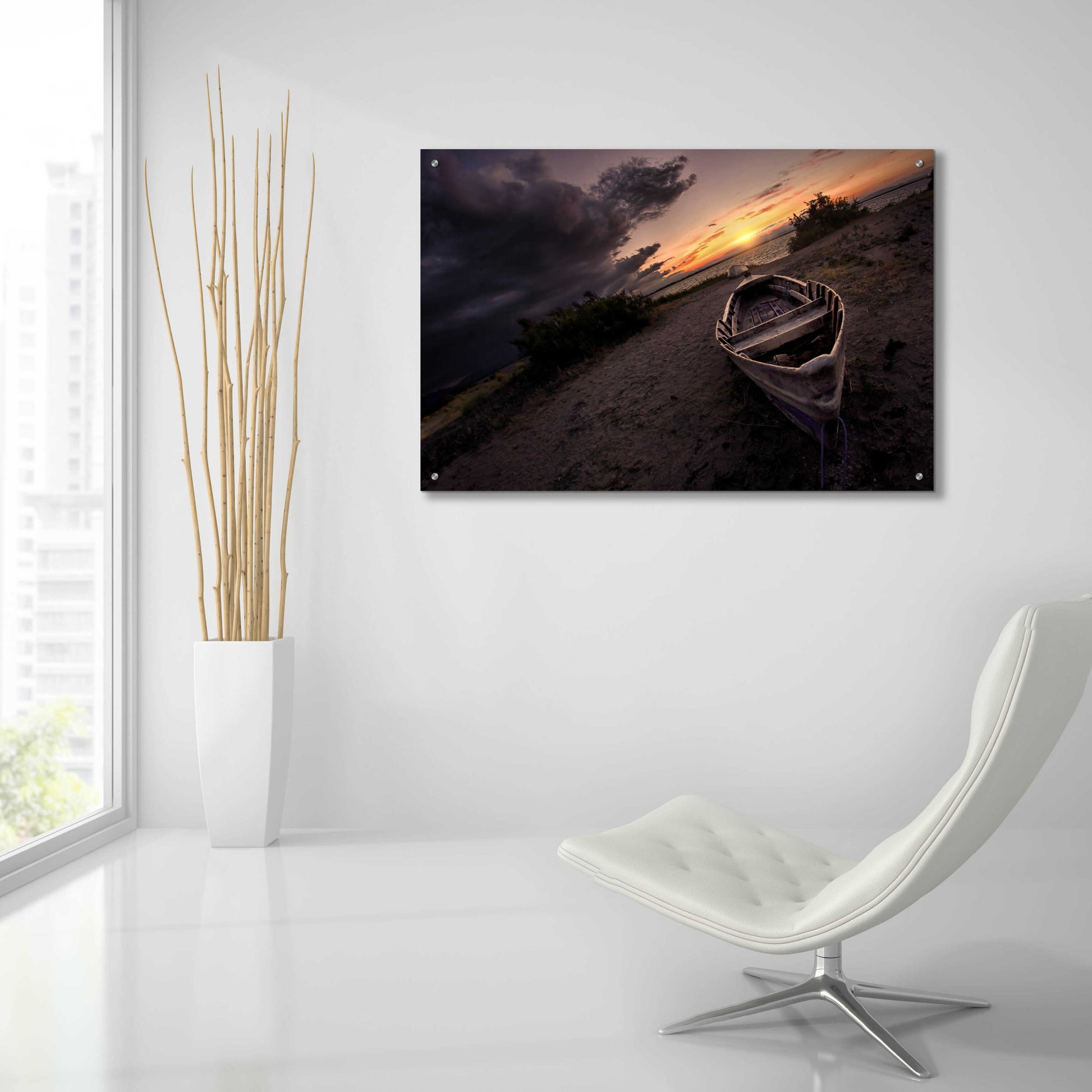 Epic Art 'Lonely' by Sebastien Lory, Acrylic Glass Wall Art,36x24