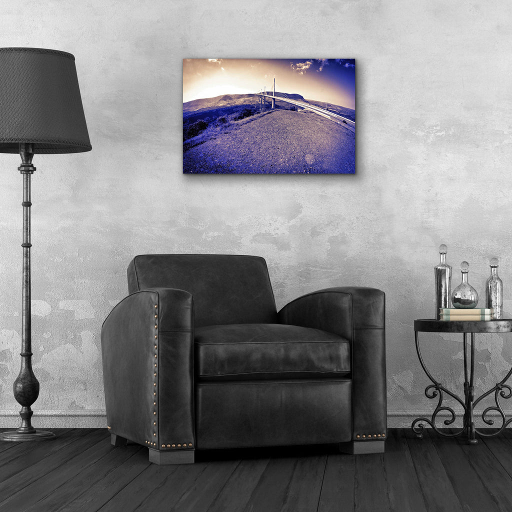 Epic Art 'Lunar Viaduct' by Sebastien Lory, Acrylic Glass Wall Art,24x16