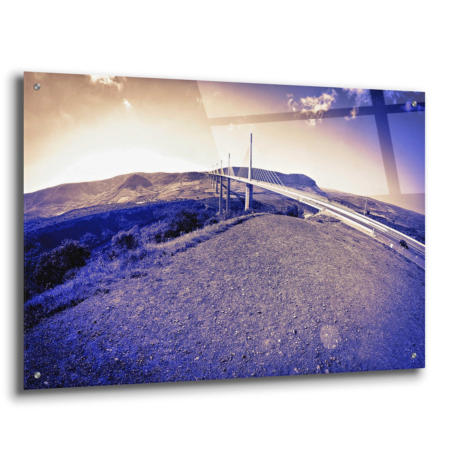 Epic Art 'Lunar Viaduct' by Sebastien Lory, Acrylic Glass Wall Art,36x24