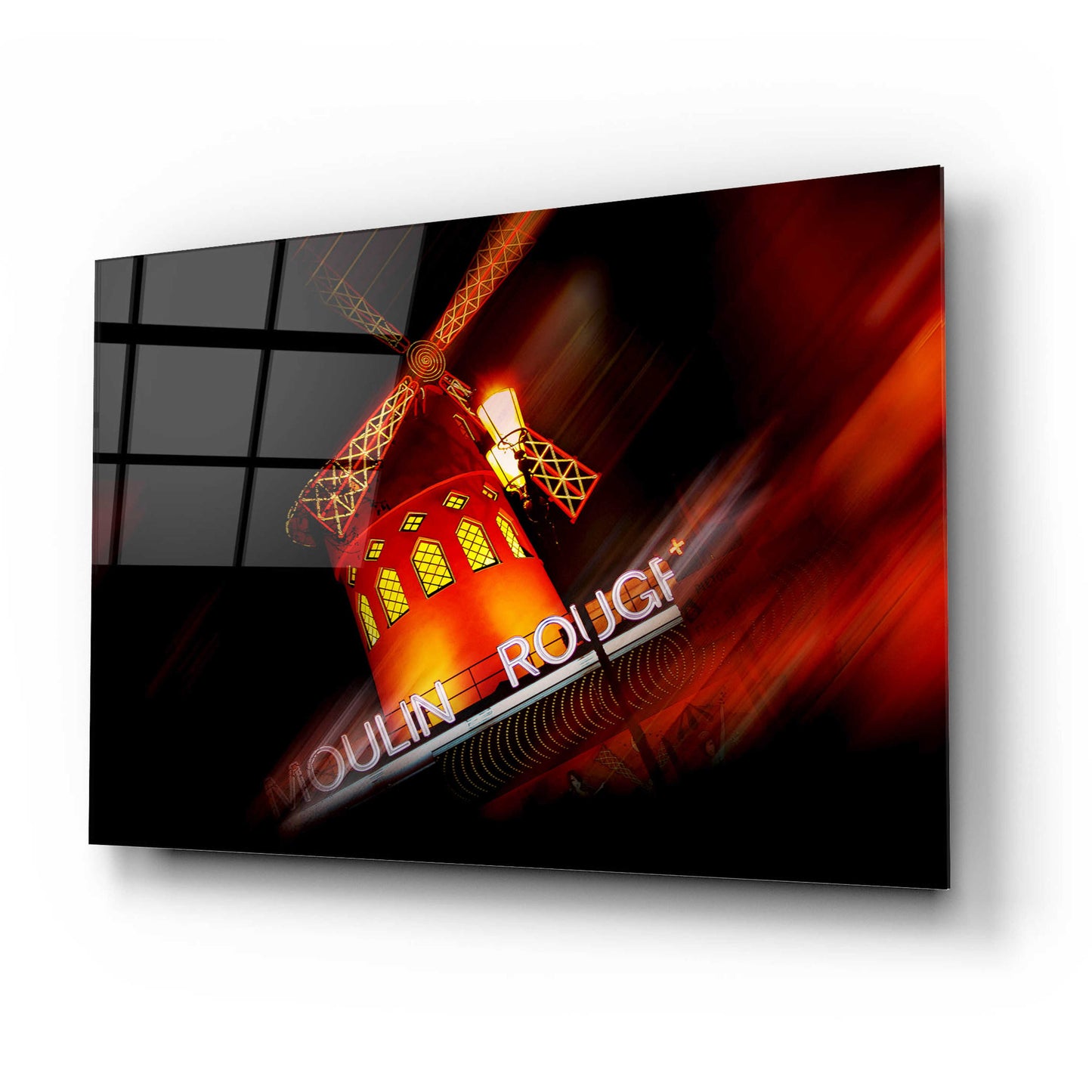 Epic Art 'Moulin Rouge' by Sebastien Lory, Acrylic Glass Wall Art,24x16