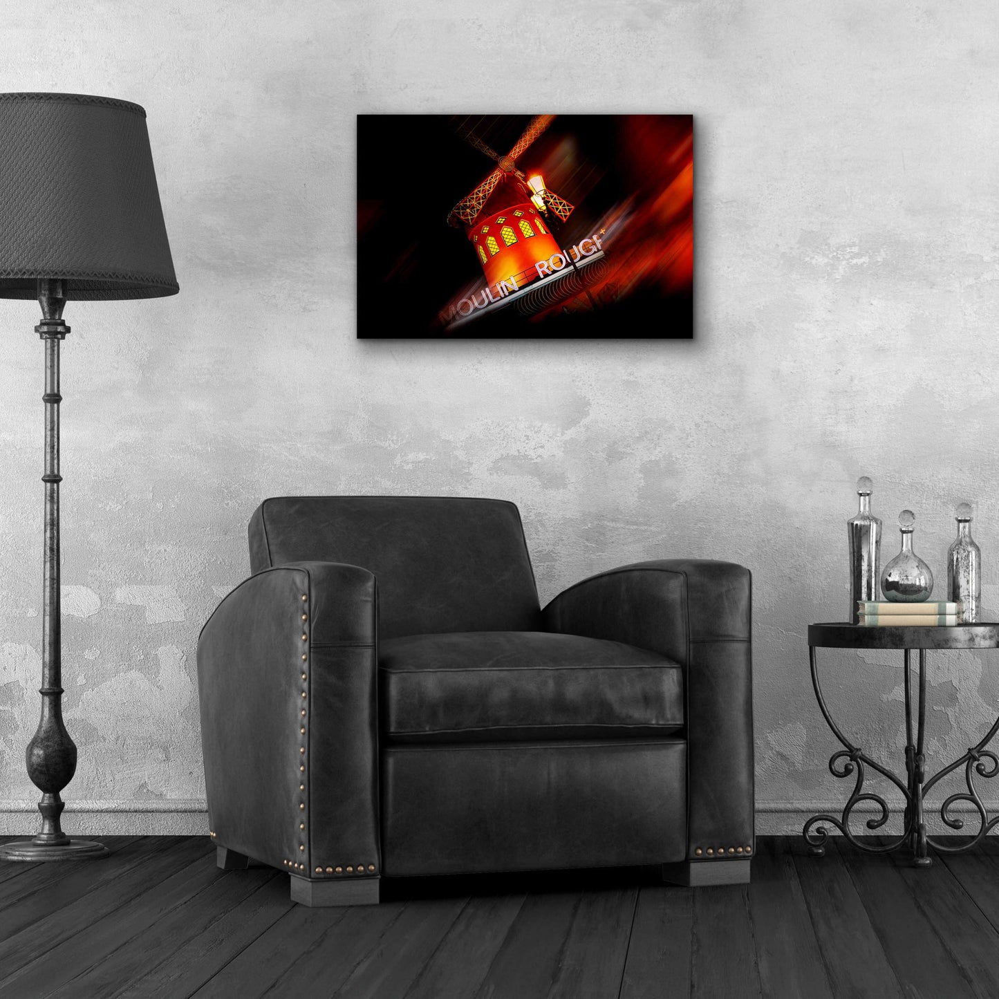 Epic Art 'Moulin Rouge' by Sebastien Lory, Acrylic Glass Wall Art,24x16