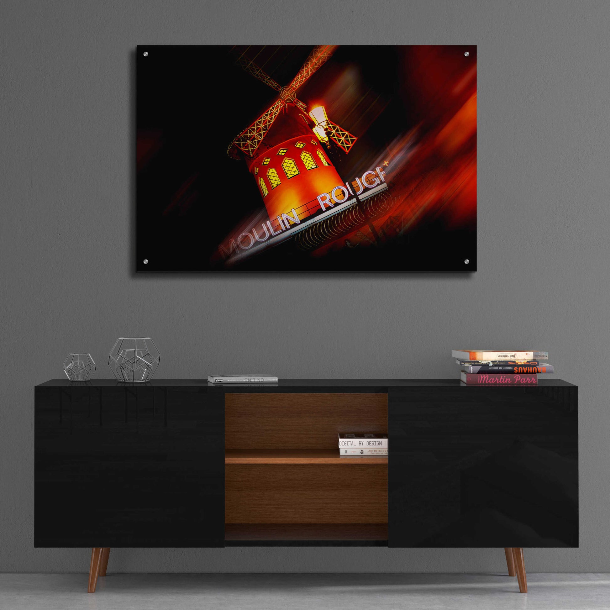 Epic Art 'Moulin Rouge' by Sebastien Lory, Acrylic Glass Wall Art,36x24