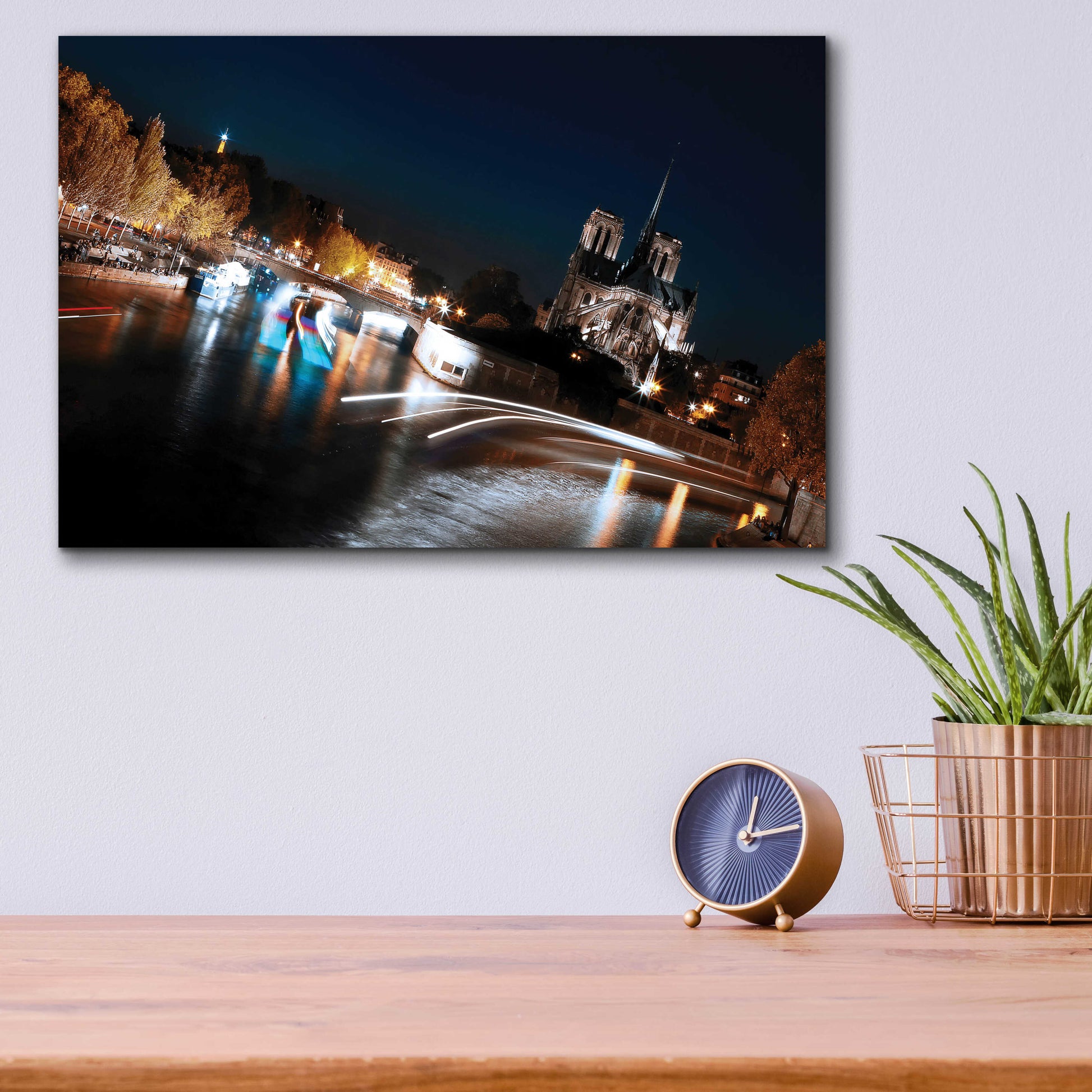 Epic Art 'Parisian Lights' by Sebastien Lory, Acrylic Glass Wall Art,16x12