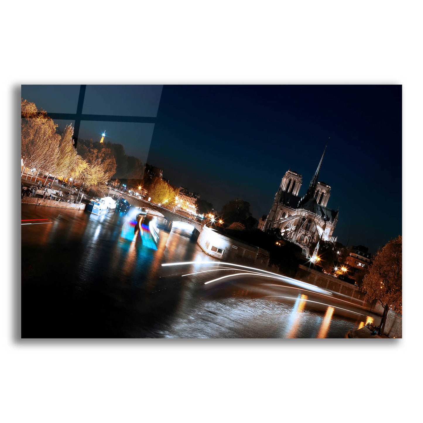 Epic Art 'Parisian Lights' by Sebastien Lory, Acrylic Glass Wall Art,16x12