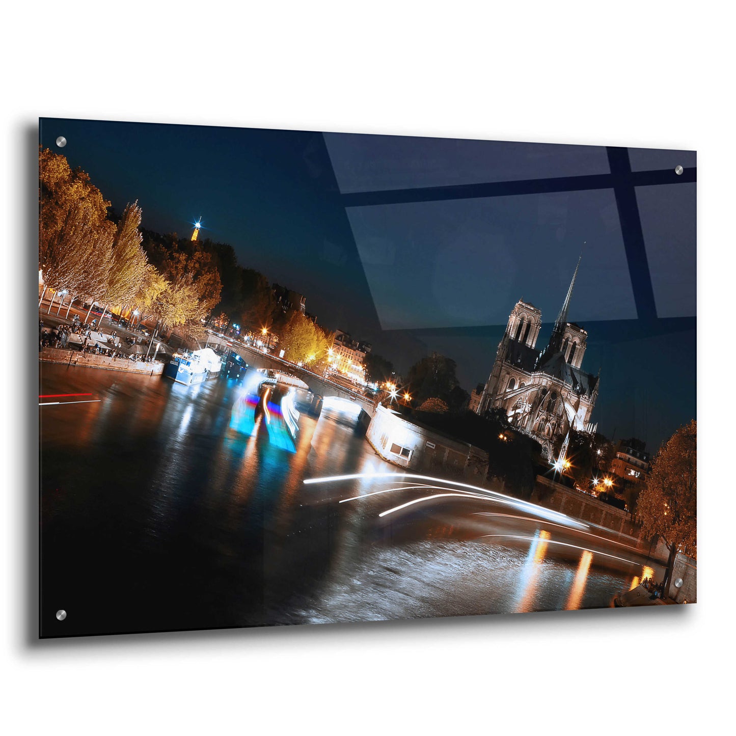 Epic Art 'Parisian Lights' by Sebastien Lory, Acrylic Glass Wall Art,36x24