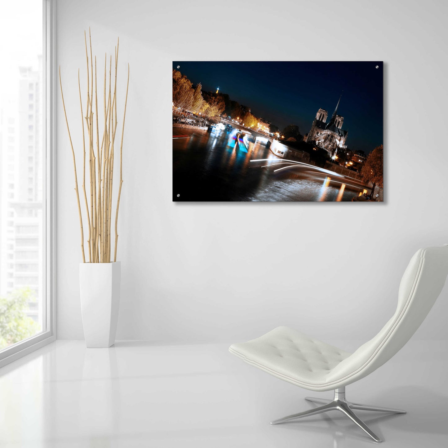 Epic Art 'Parisian Lights' by Sebastien Lory, Acrylic Glass Wall Art,36x24