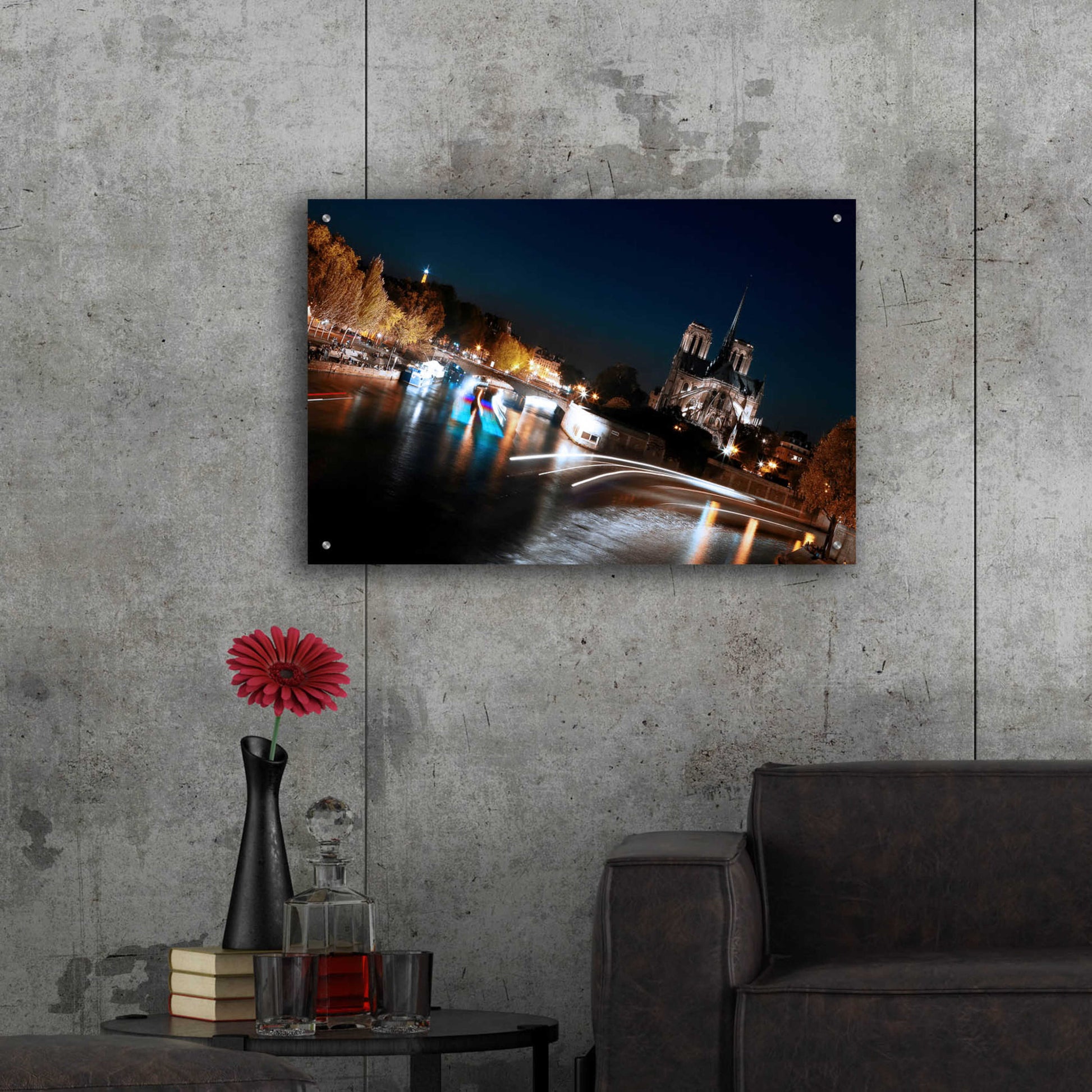 Epic Art 'Parisian Lights' by Sebastien Lory, Acrylic Glass Wall Art,36x24