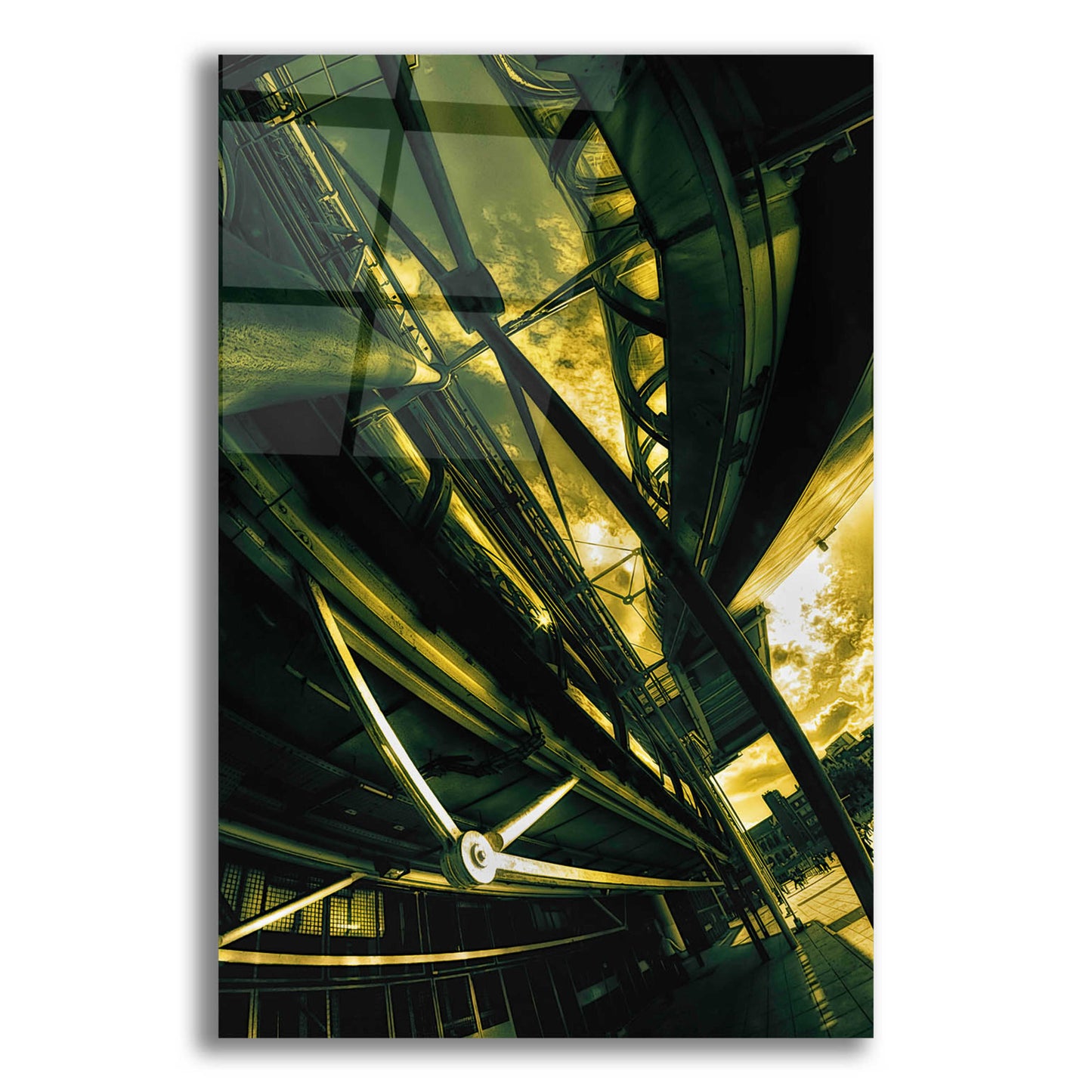 Epic Art 'Beaubourg' by Sebastien Lory, Acrylic Glass Wall Art,12x16