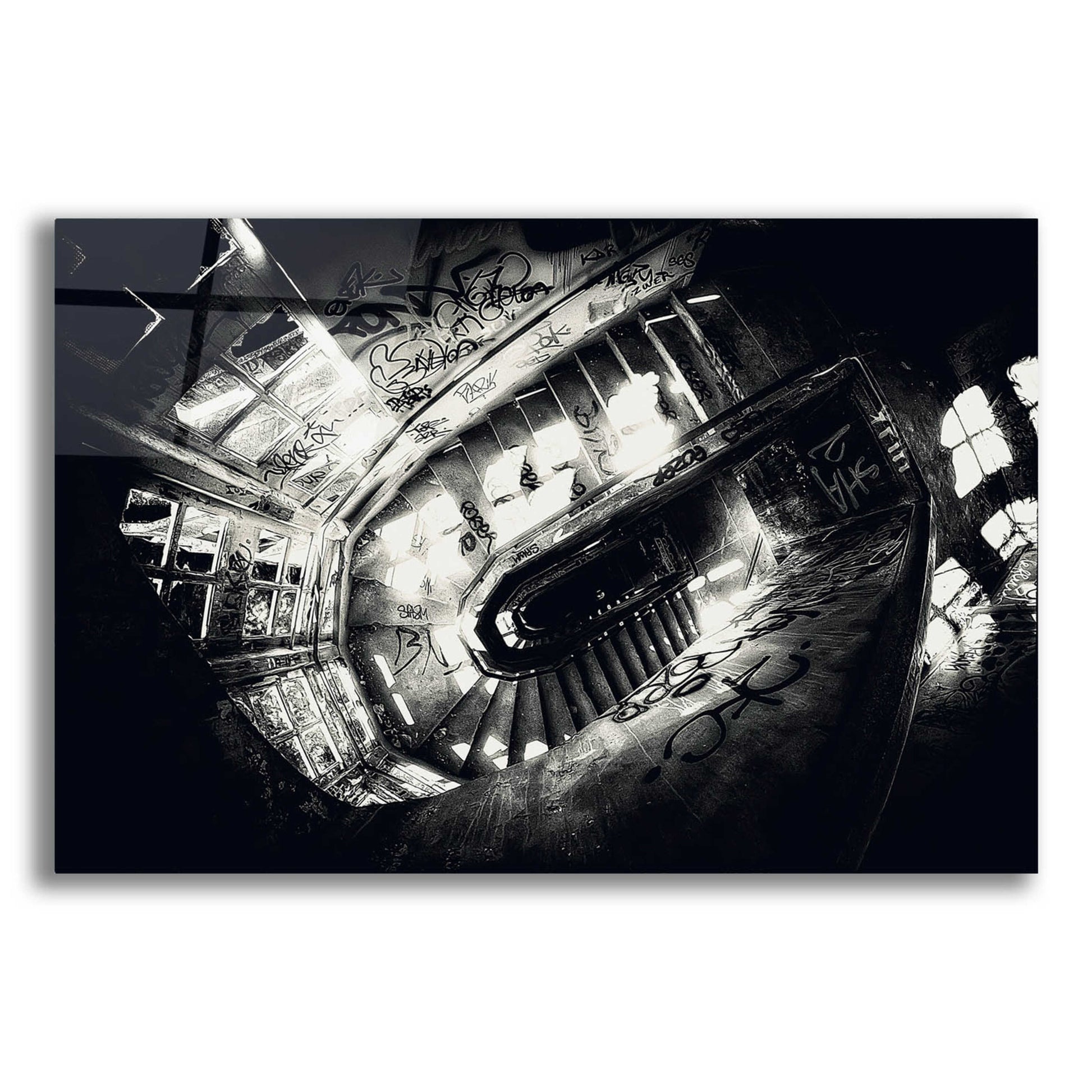 Epic Art 'Sanat stairs' by Sebastien Lory, Acrylic Glass Wall Art,24x16