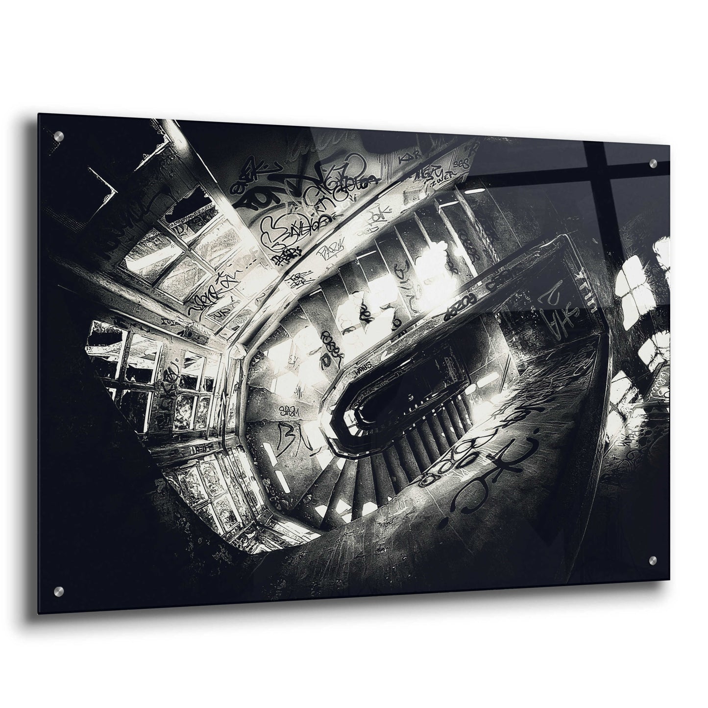 Epic Art 'Sanat stairs' by Sebastien Lory, Acrylic Glass Wall Art,36x24