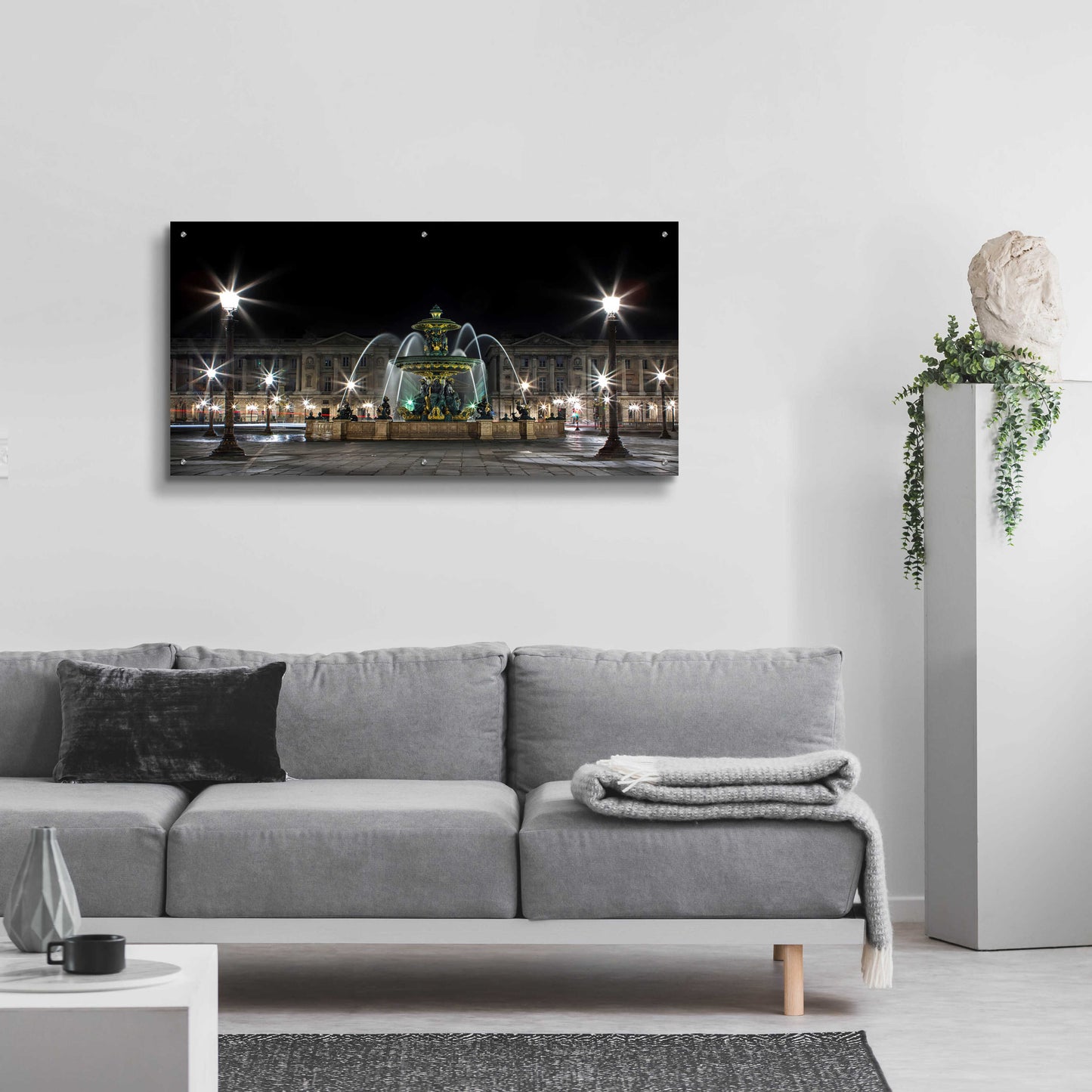 Epic Art 'Concorde' by Sebastien Lory, Acrylic Glass Wall Art,48x24