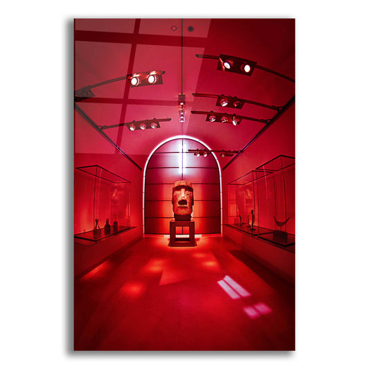 Epic Art 'Red Sculpture' by Sebastien Lory, Acrylic Glass Wall Art