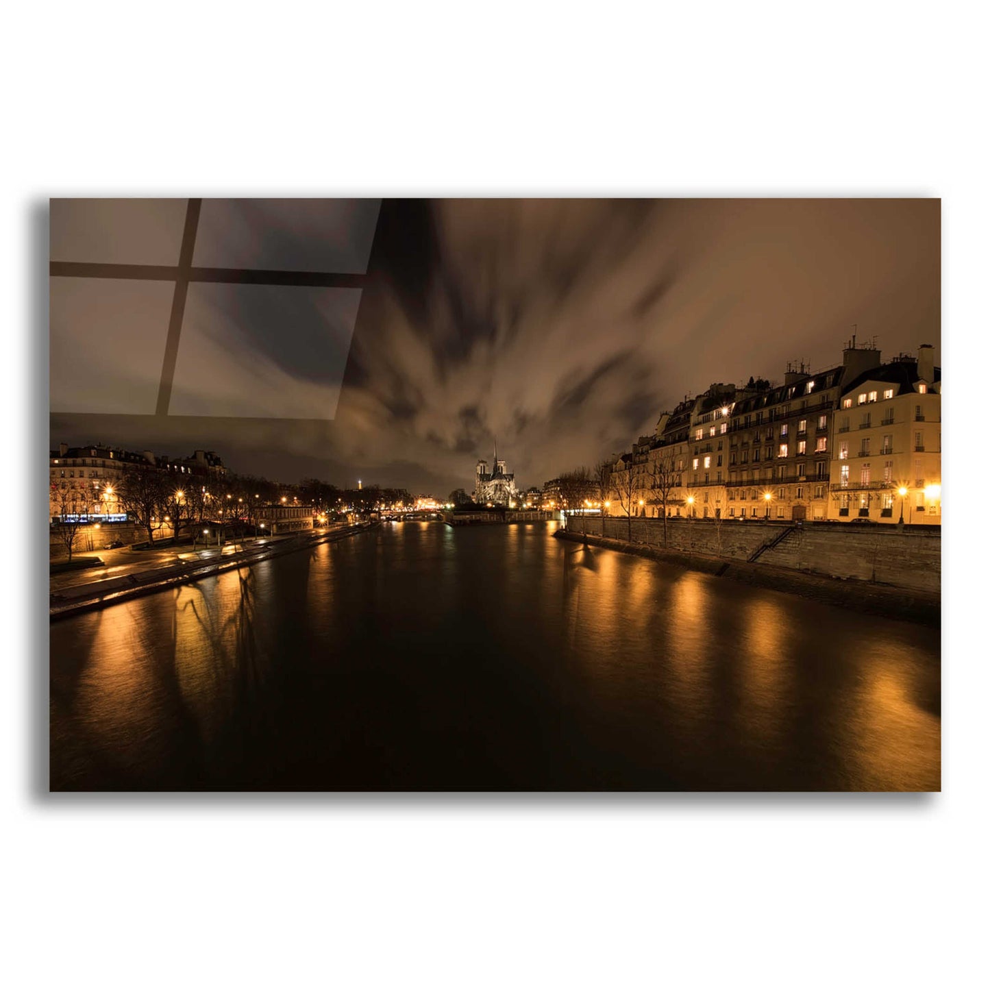 Epic Art 'Notre-Dame' by Sebastien Lory, Acrylic Glass Wall Art,16x12