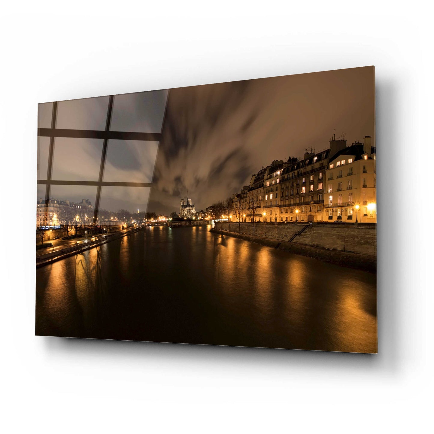 Epic Art 'Notre-Dame' by Sebastien Lory, Acrylic Glass Wall Art,24x16