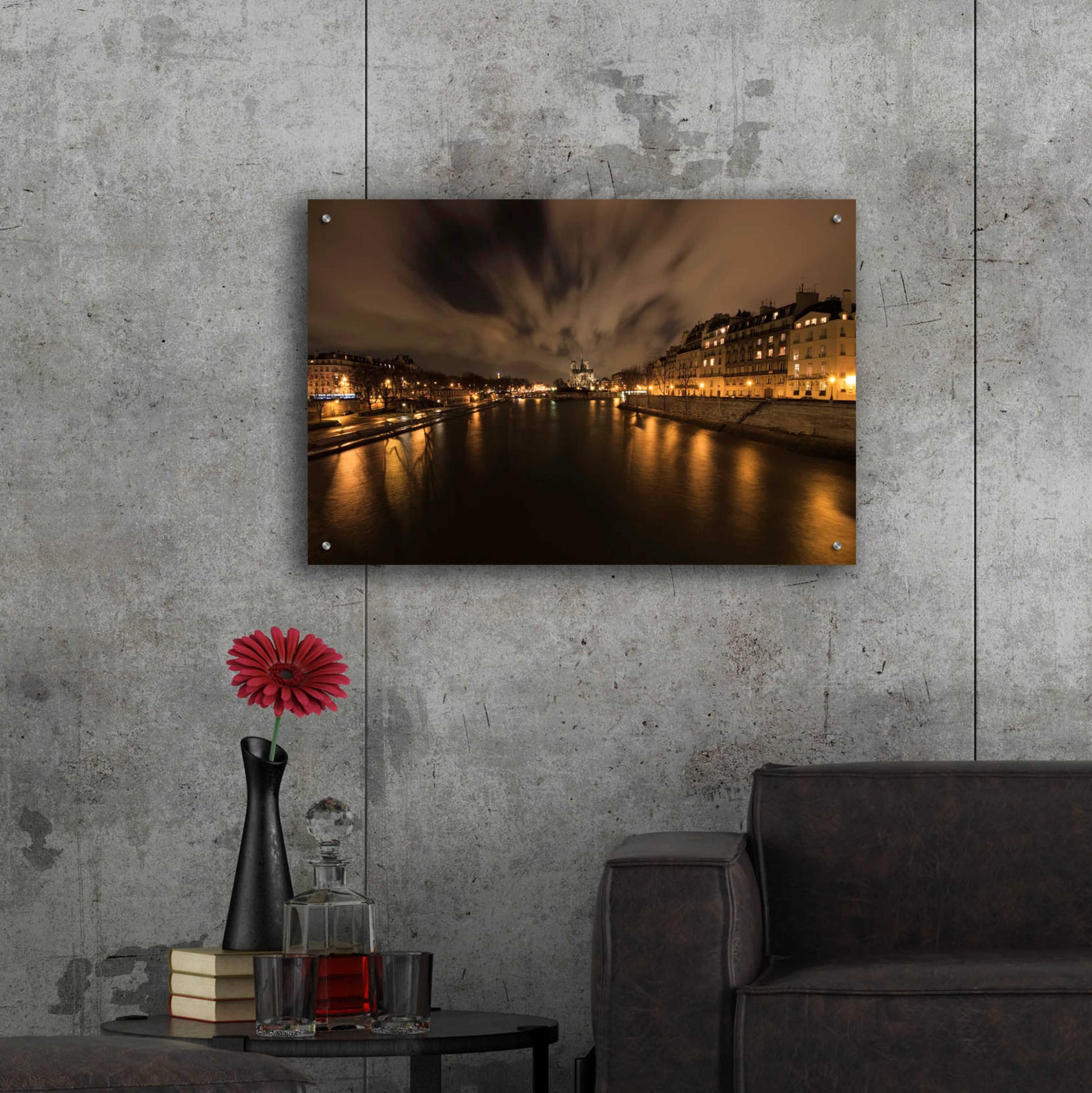 Epic Art 'Notre-Dame' by Sebastien Lory, Acrylic Glass Wall Art,36x24