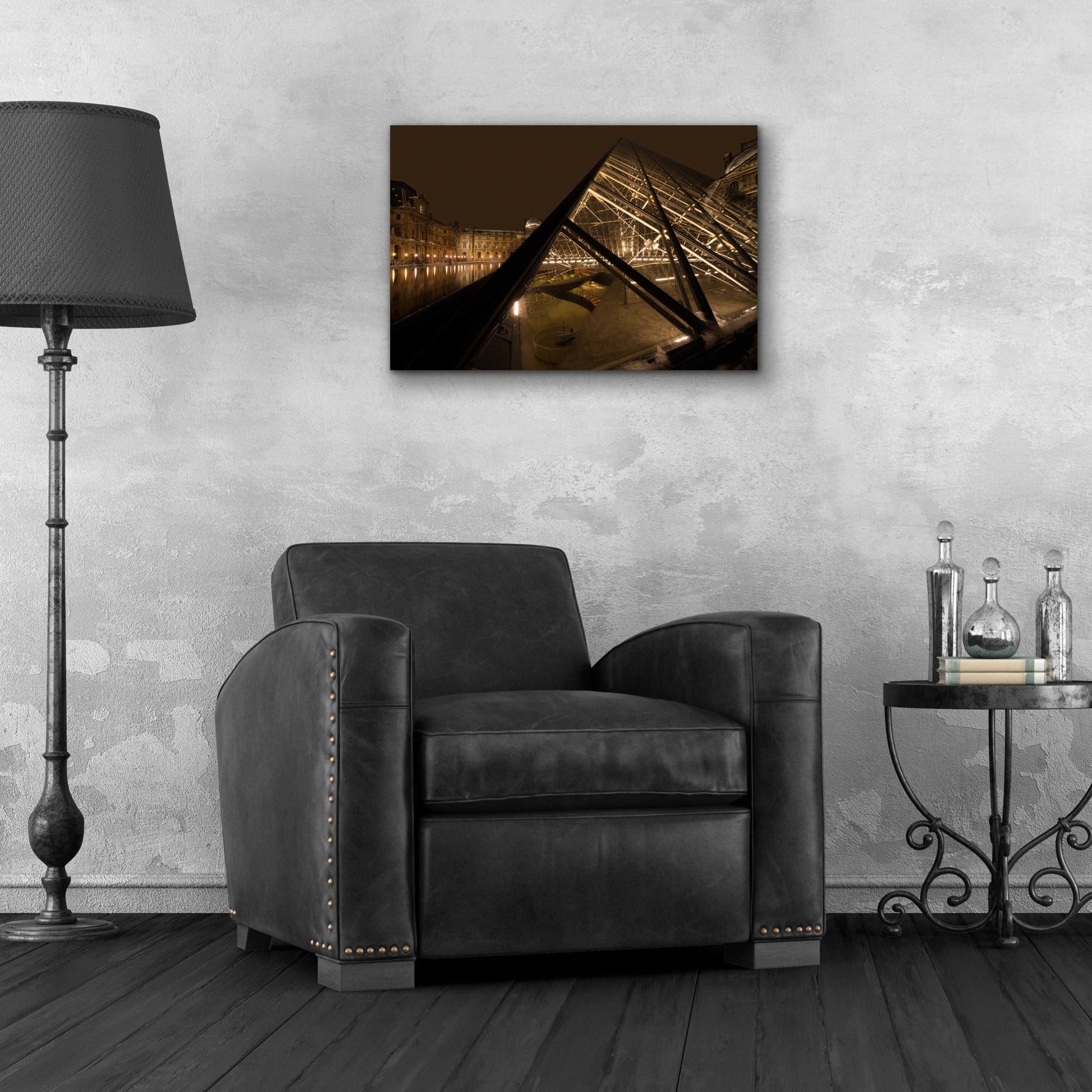 Epic Art 'Louvre 2' by Sebastien Lory, Acrylic Glass Wall Art,24x16