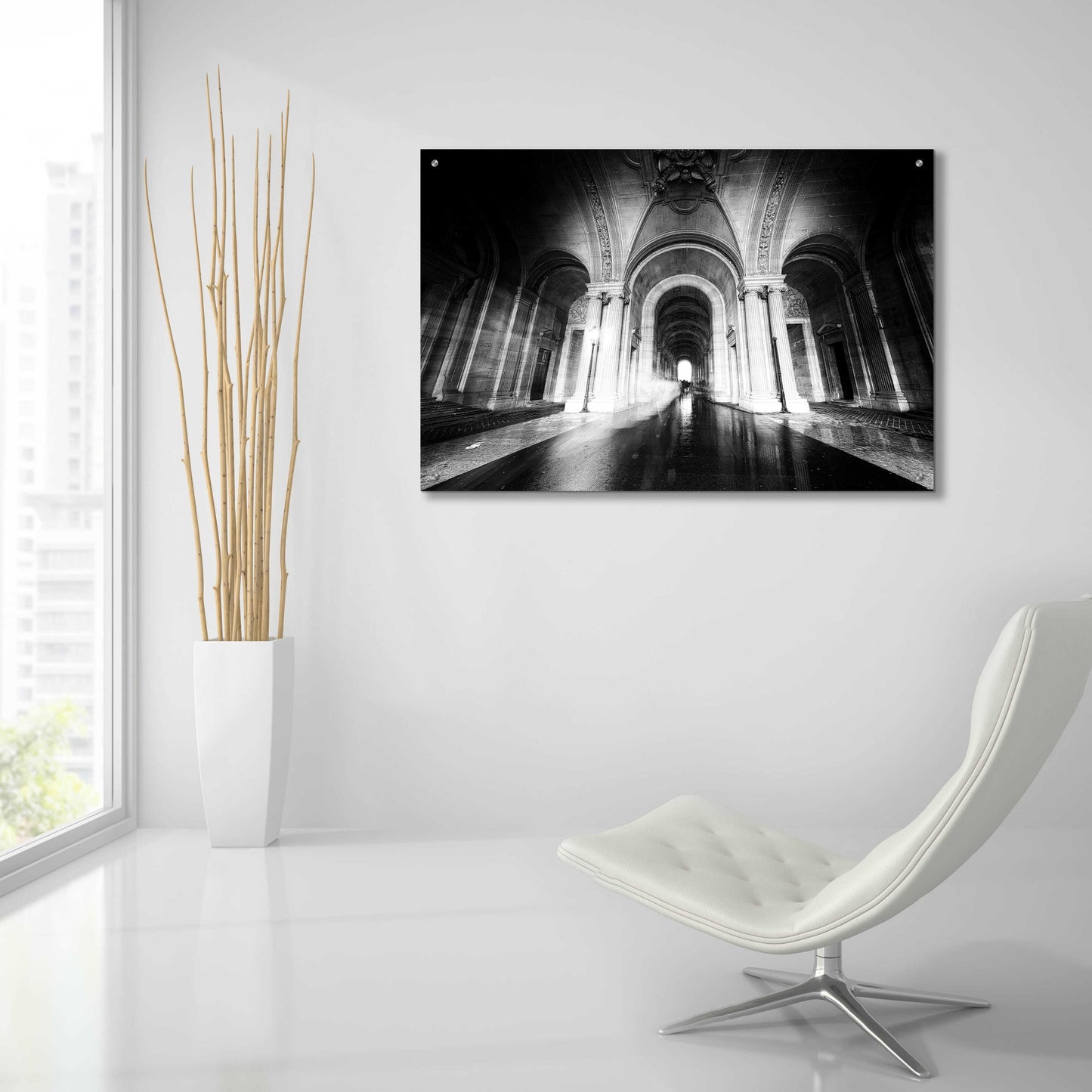 Epic Art 'Parisian Ghost' by Sebastien Lory, Acrylic Glass Wall Art,36x24