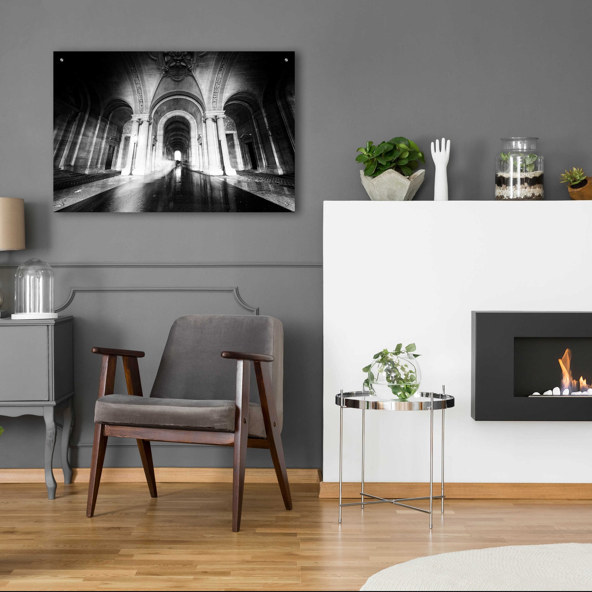 Epic Art 'Parisian Ghost' by Sebastien Lory, Acrylic Glass Wall Art,36x24