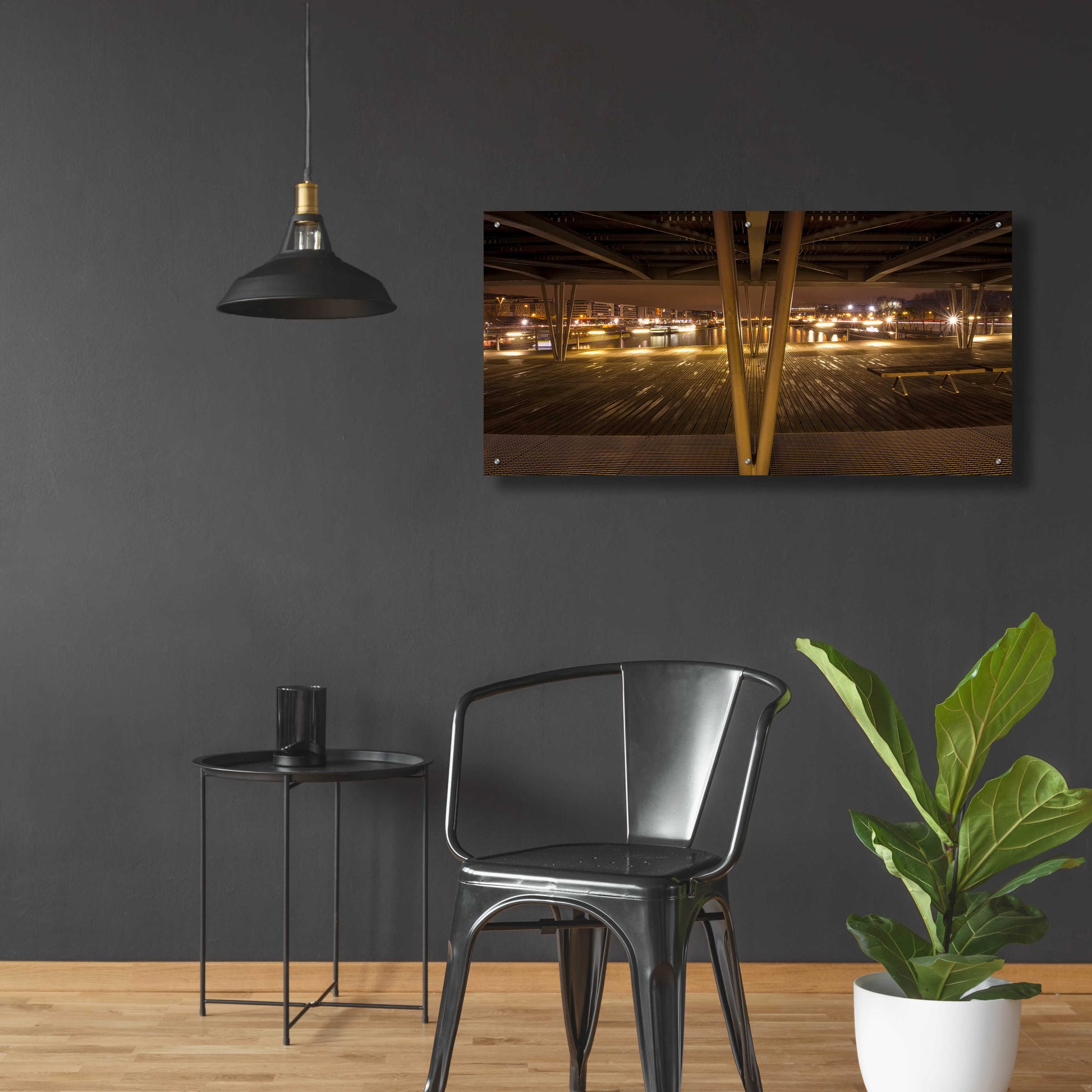 Epic Art 'Pont de Bercy' by Sebastien Lory, Acrylic Glass Wall Art,48x24