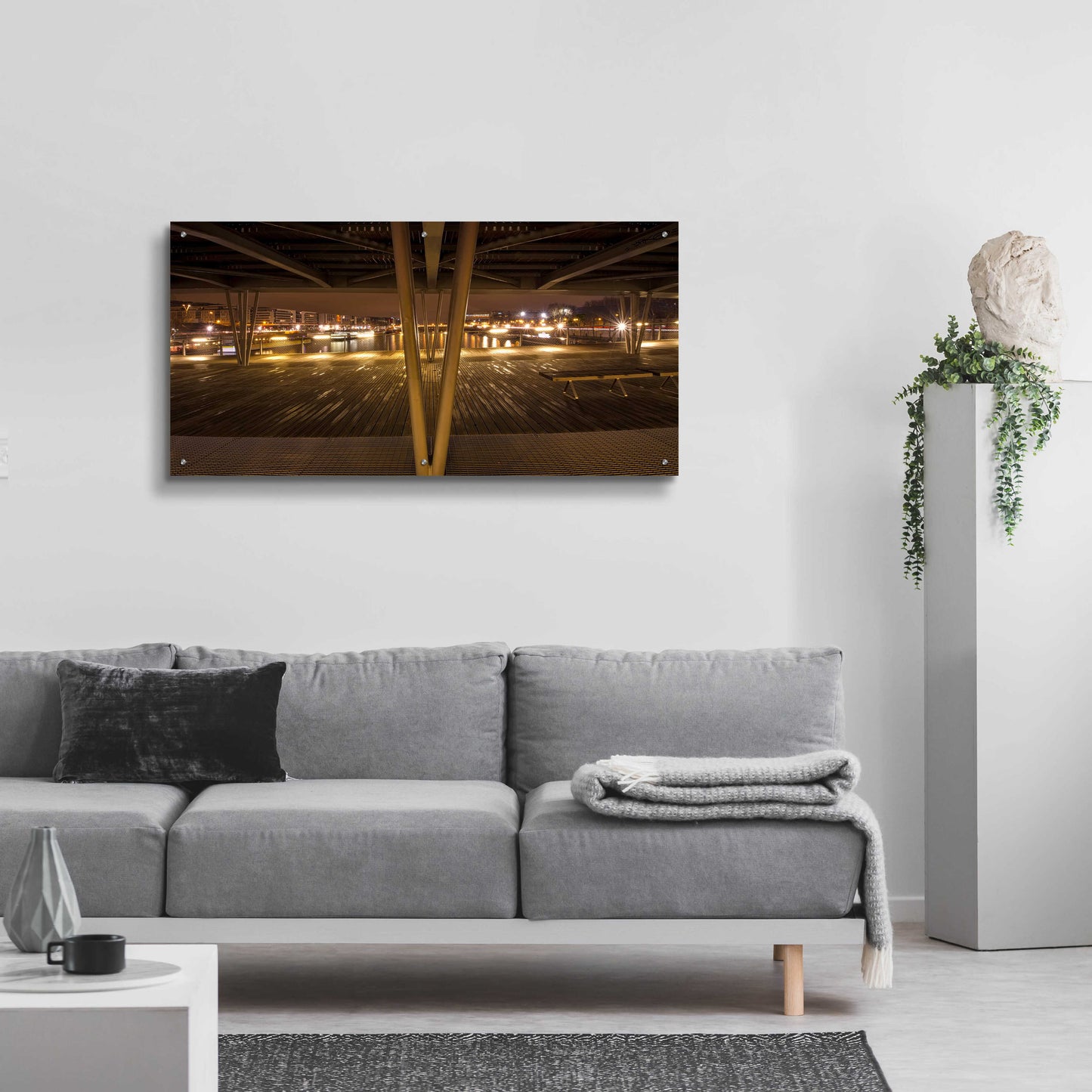 Epic Art 'Pont de Bercy' by Sebastien Lory, Acrylic Glass Wall Art,48x24