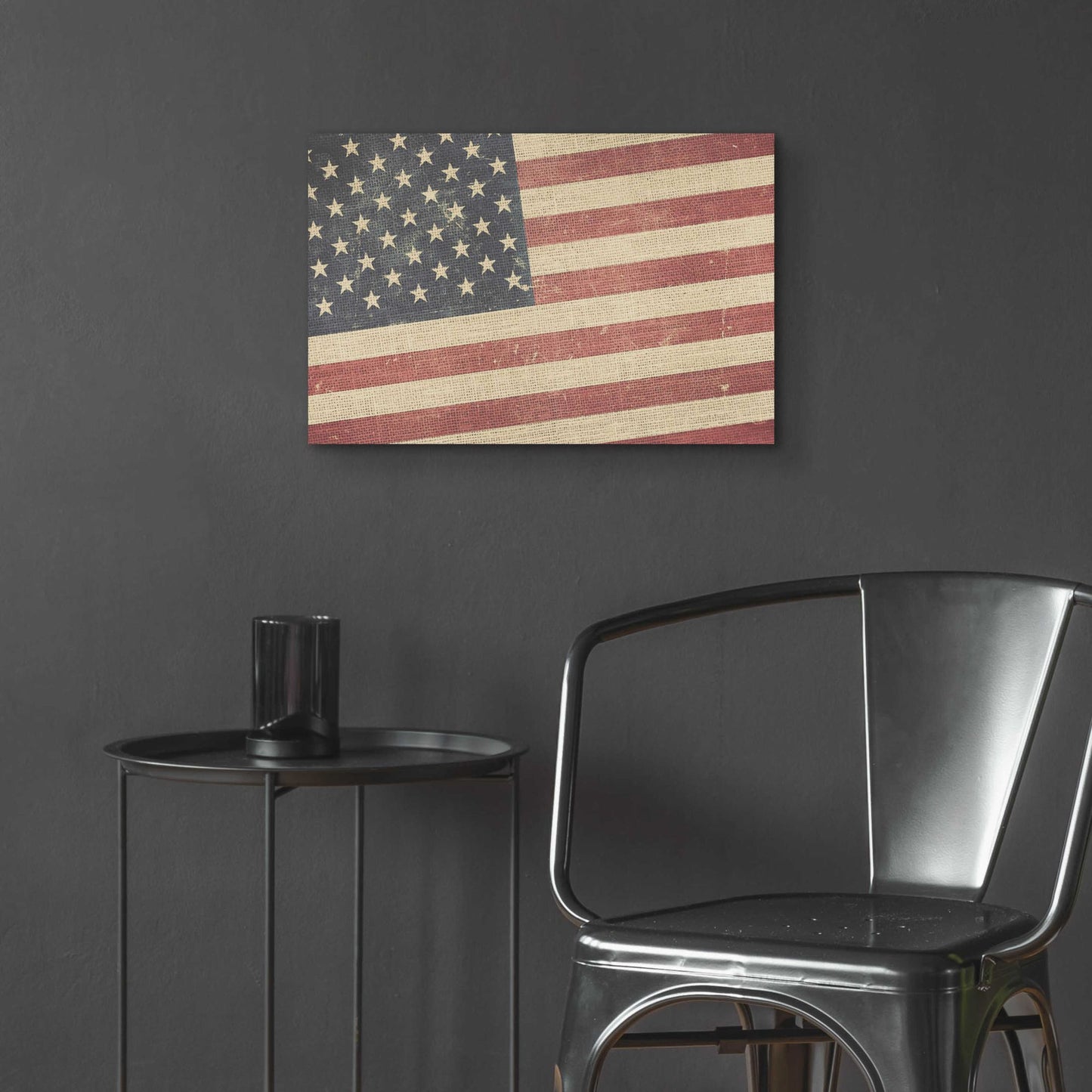 Epic Art 'Vintage American Flag' by Epic Portfolio, Acrylic Glass Wall Art,24x16