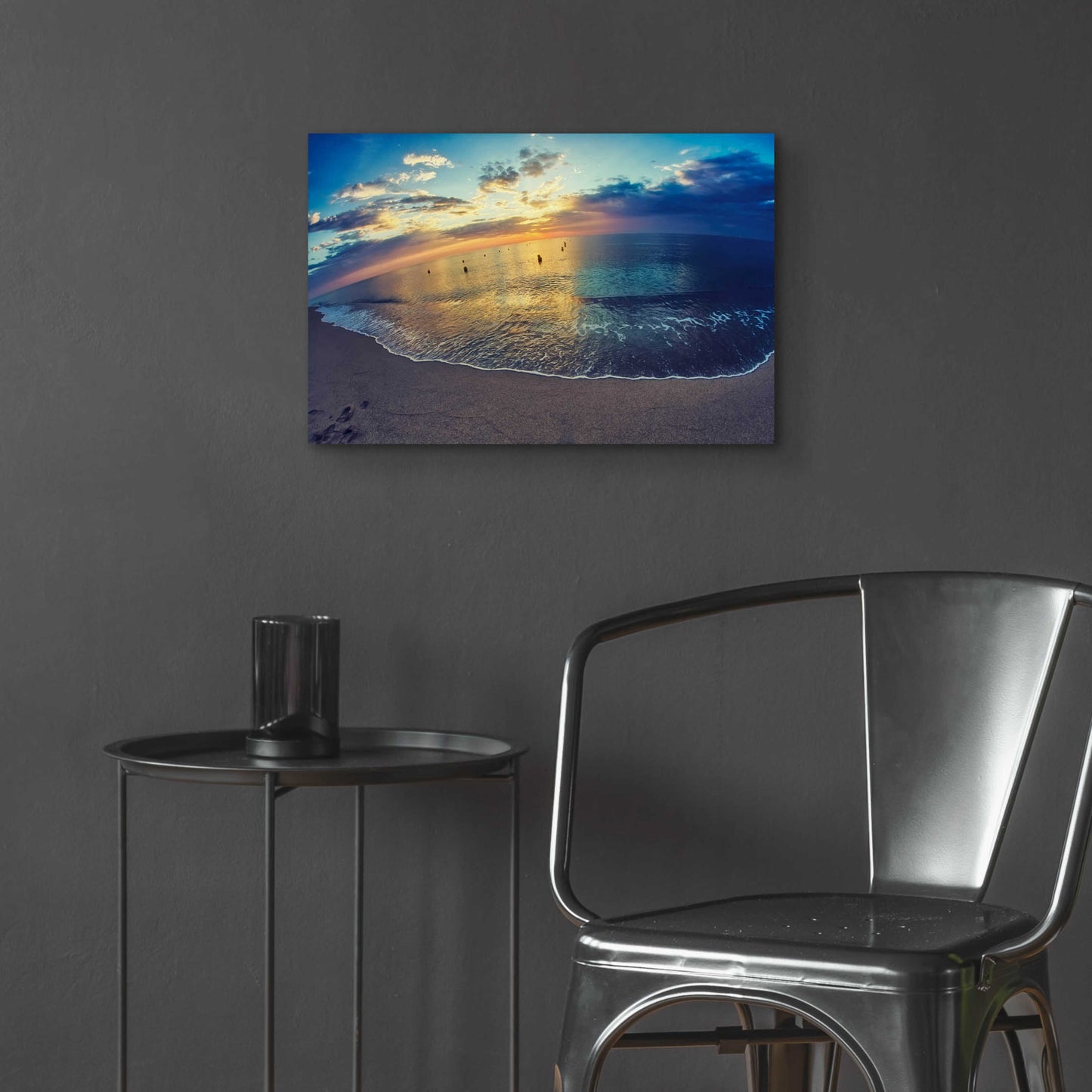 Epic Art 'Cypress Sunrise III' by Sebastien Lory, Acrylic Glass Wall Art,24x16