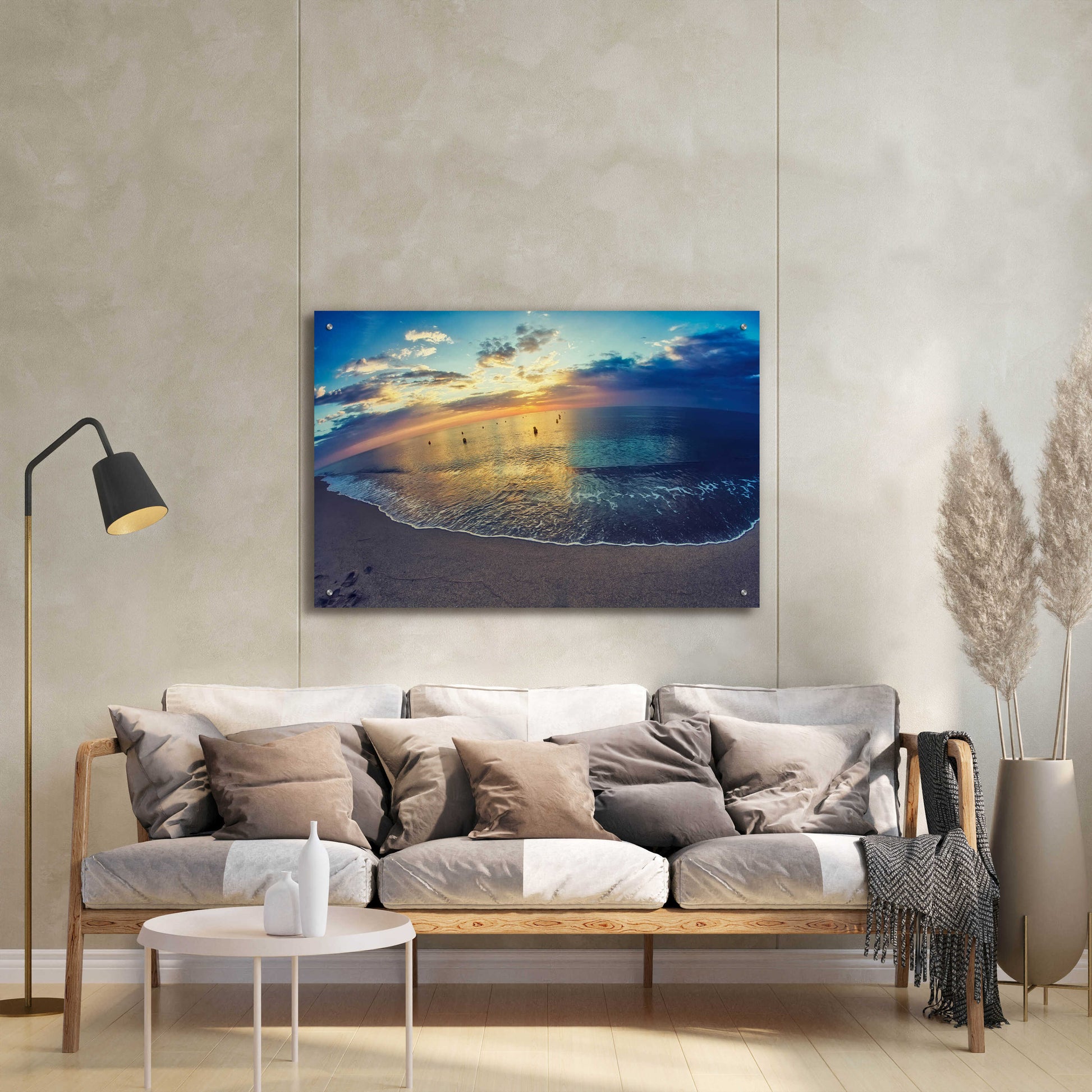 Epic Art 'Cypress Sunrise III' by Sebastien Lory, Acrylic Glass Wall Art,36x24