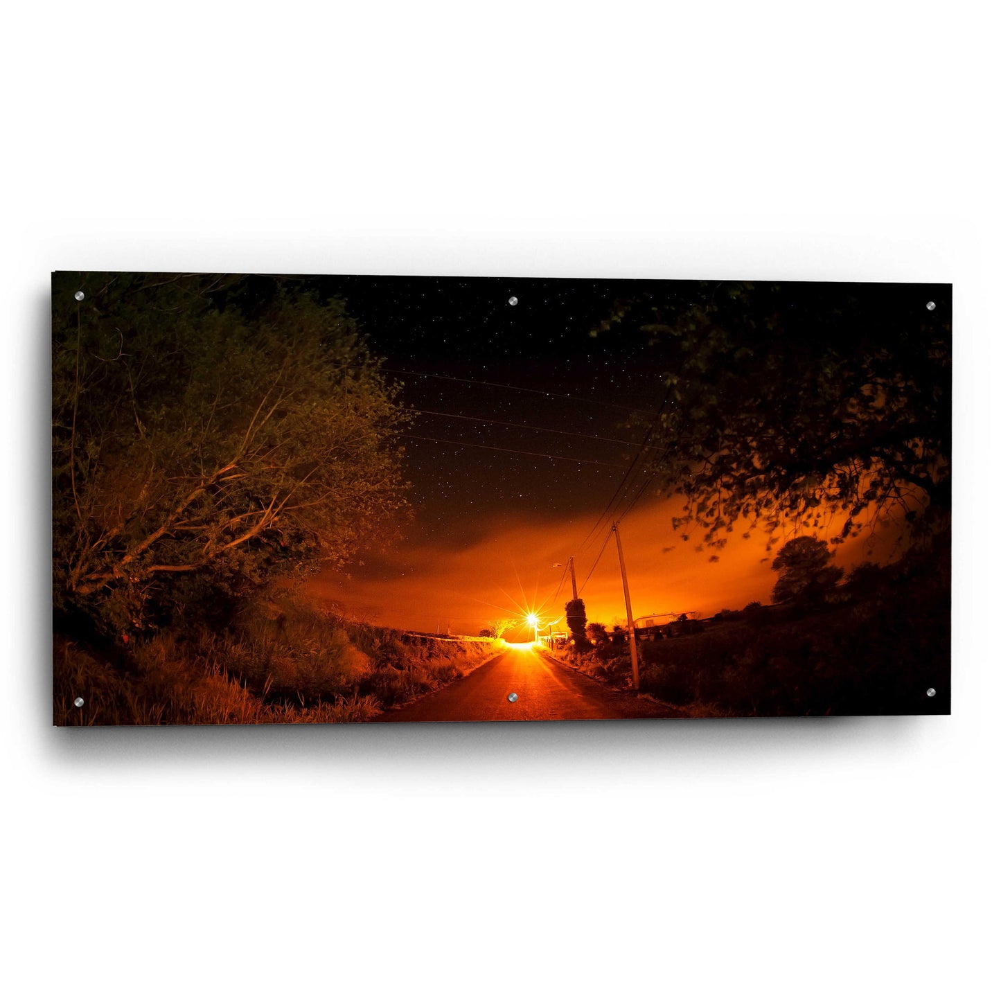 Epic Art 'Way To The Stars' by Sebastien Lory, Acrylic Glass Wall Art,48x24